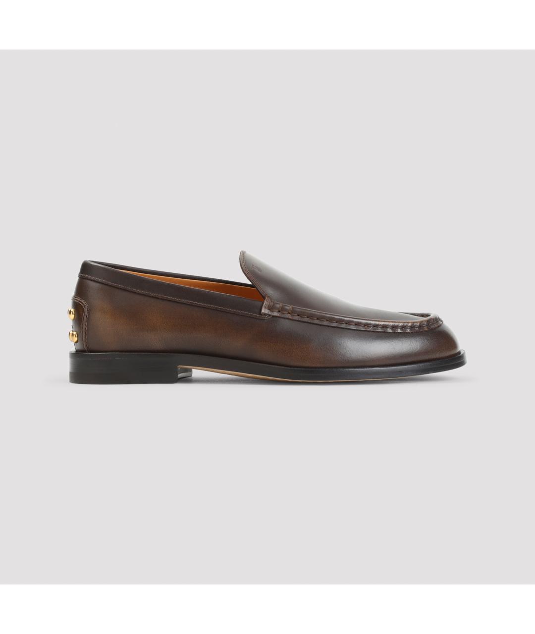 TOD'S Коричневые кожаные лоферы, фото 2
