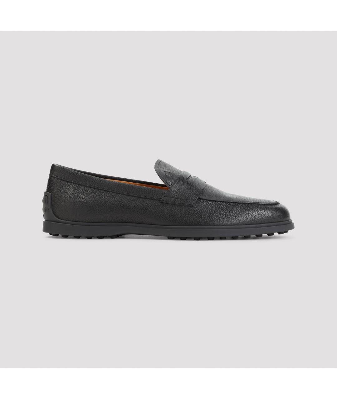 TOD'S Черные кожаные лоферы, фото 2