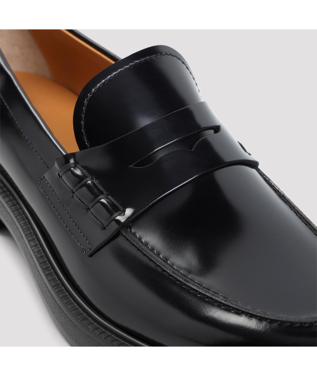 TOD'S Черные кожаные лоферы, фото 6