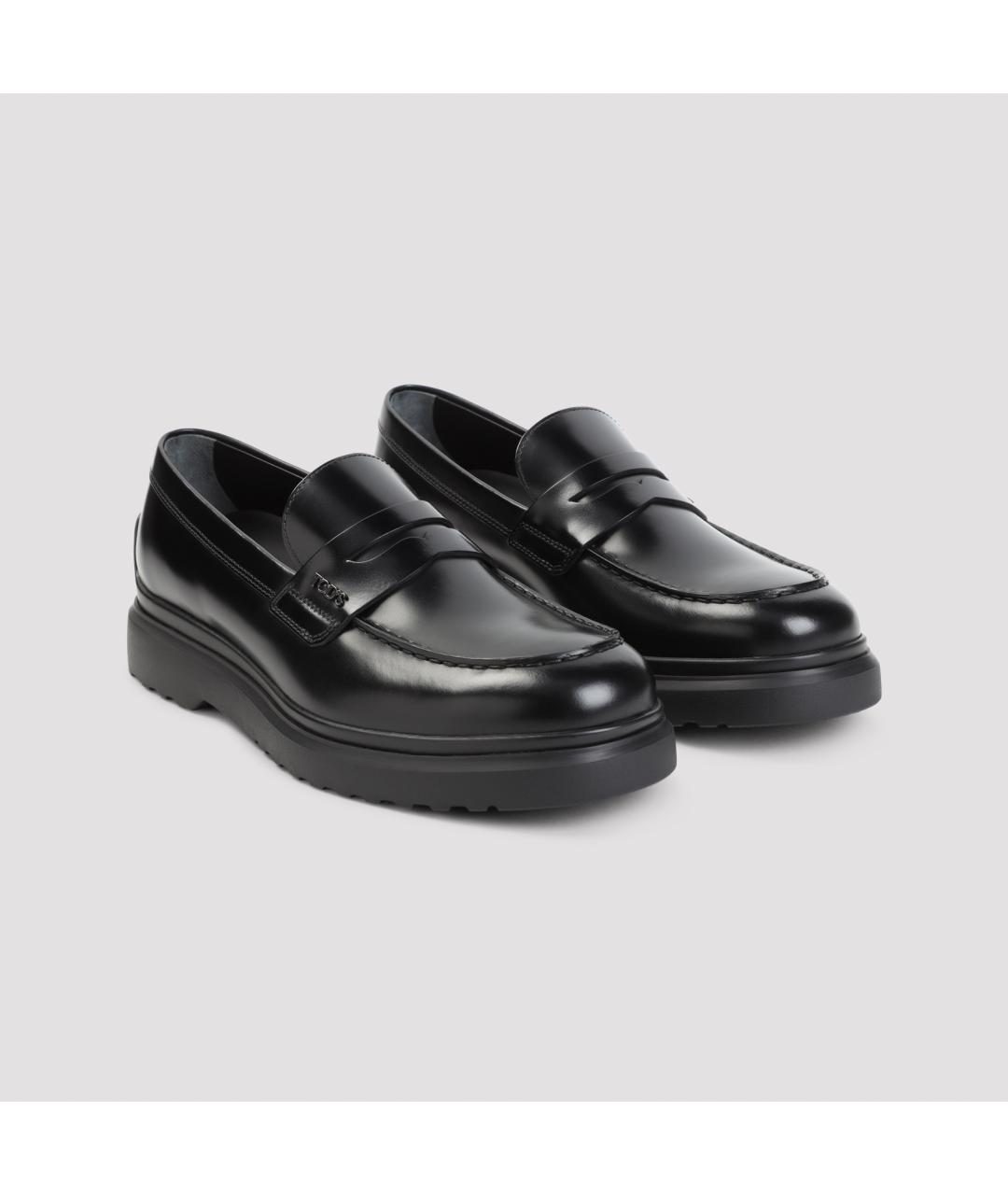TOD'S Черные кожаные лоферы, фото 4