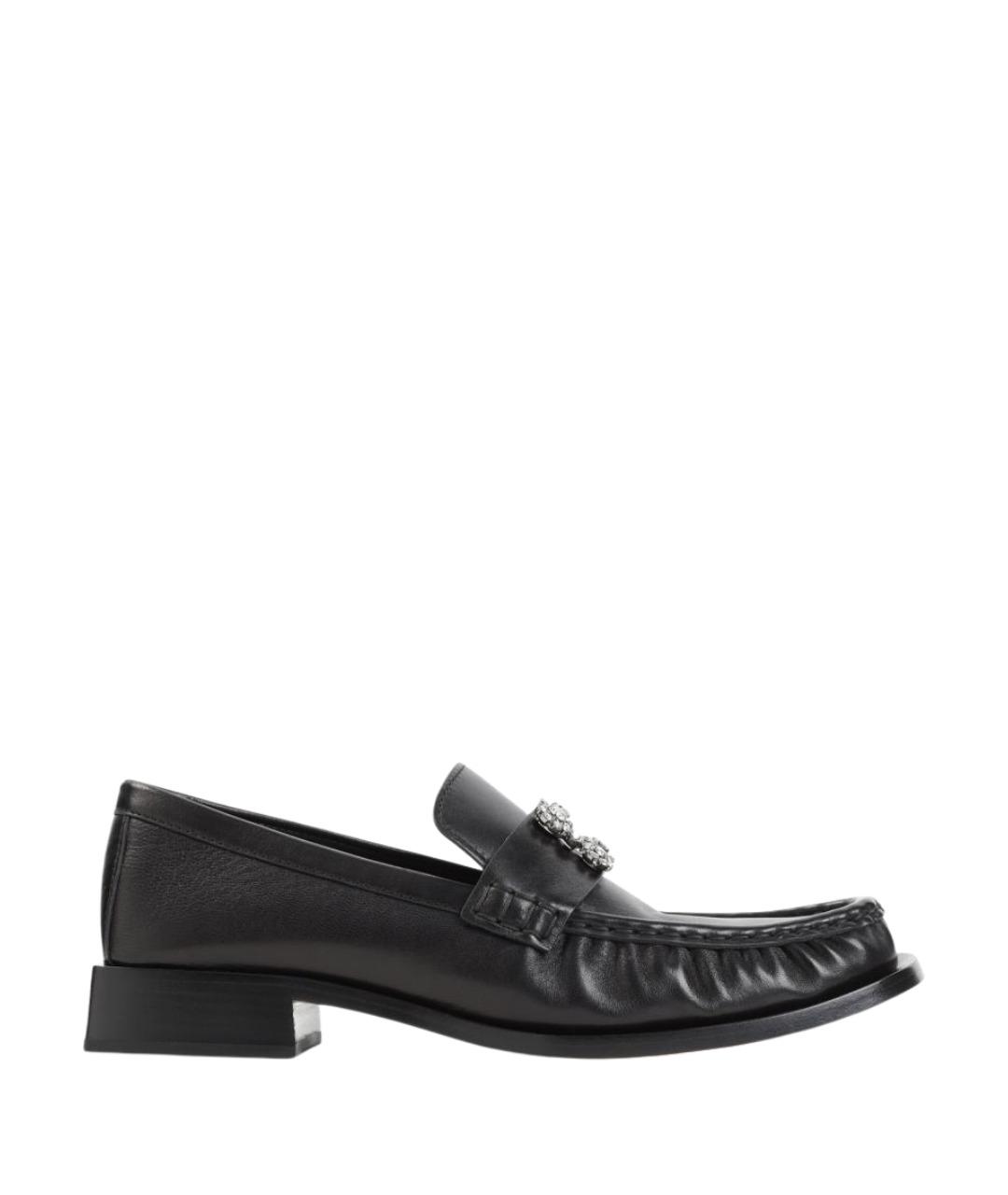 ROGER VIVIER Черные кожаные лоферы, фото 1