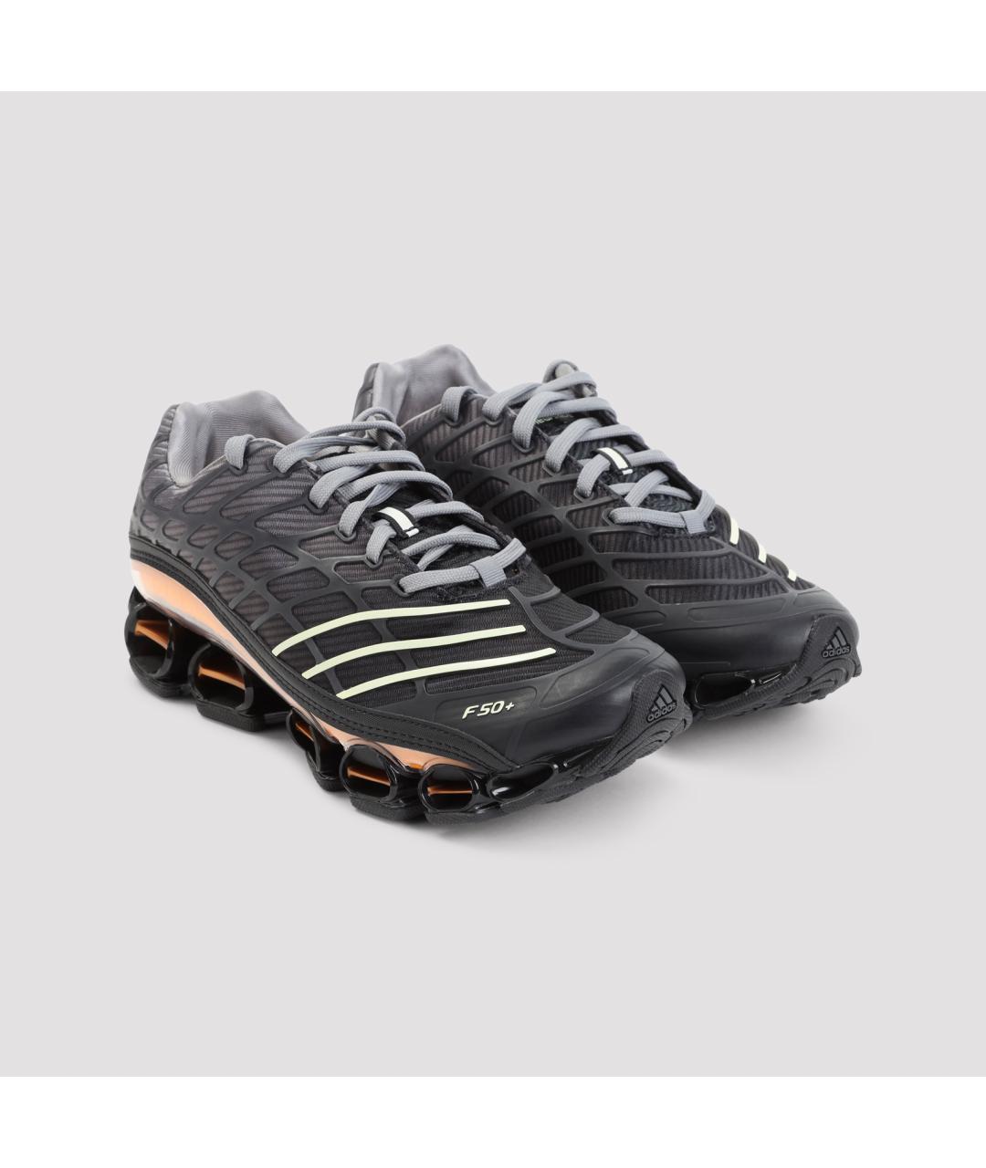 ADIDAS Черные текстильные низкие кроссовки / кеды, фото 4