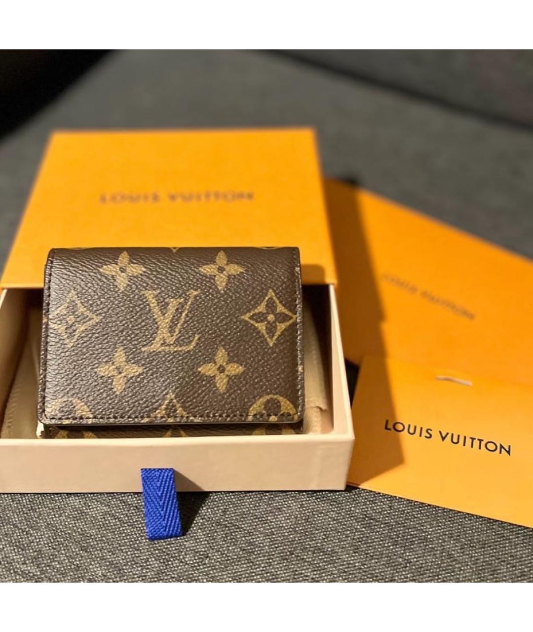 LOUIS VUITTON Коричневый кошелек, фото 4