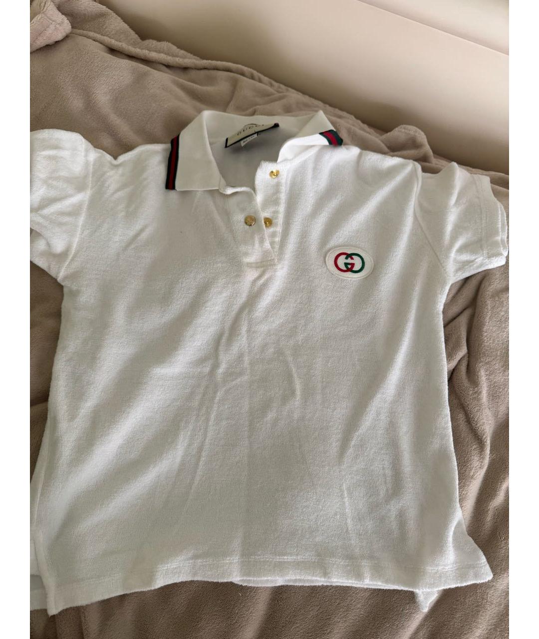 GUCCI Белая футболка, фото 5