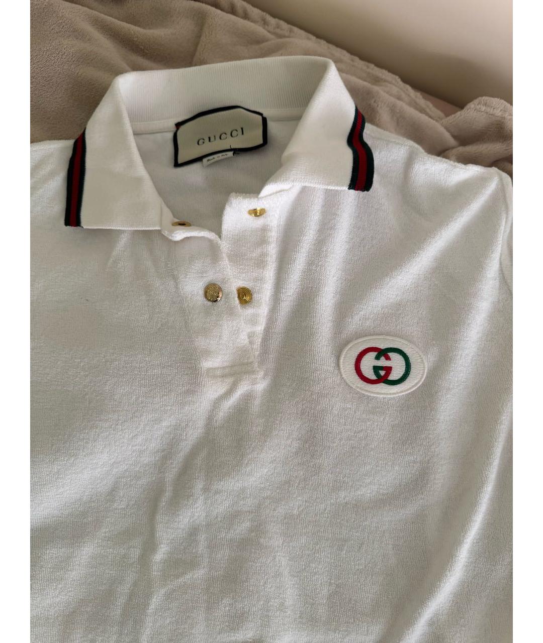 GUCCI Белая футболка, фото 2
