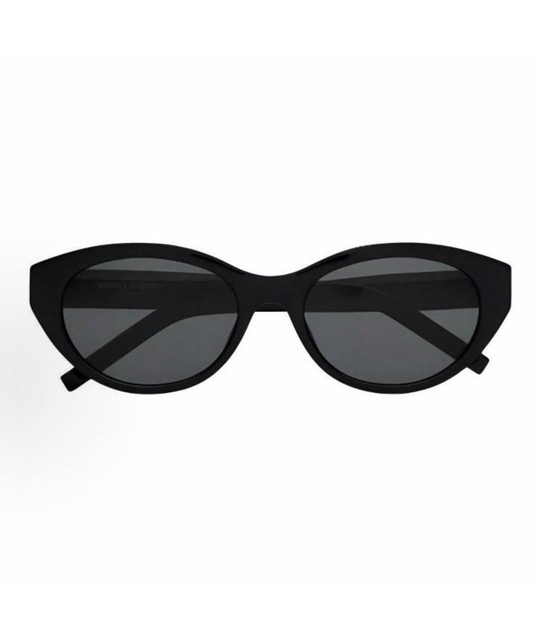 SAINT LAURENT Черные пластиковые солнцезащитные очки, фото 2