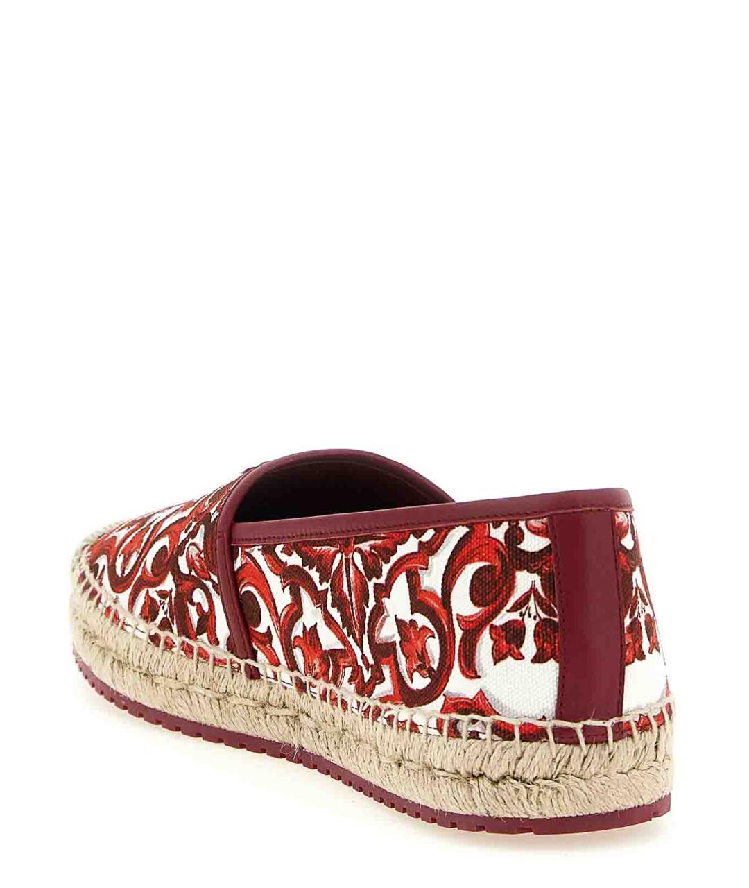 DOLCE&GABBANA Красные текстильные эспадрильи, фото 3