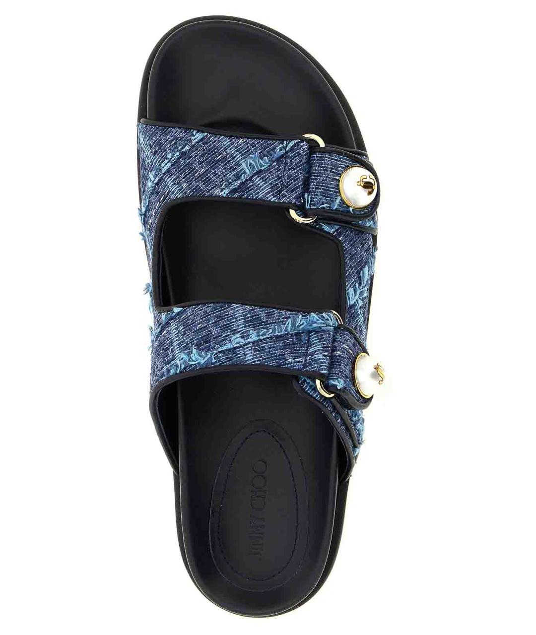 JIMMY CHOO Синие сандалии, фото 4
