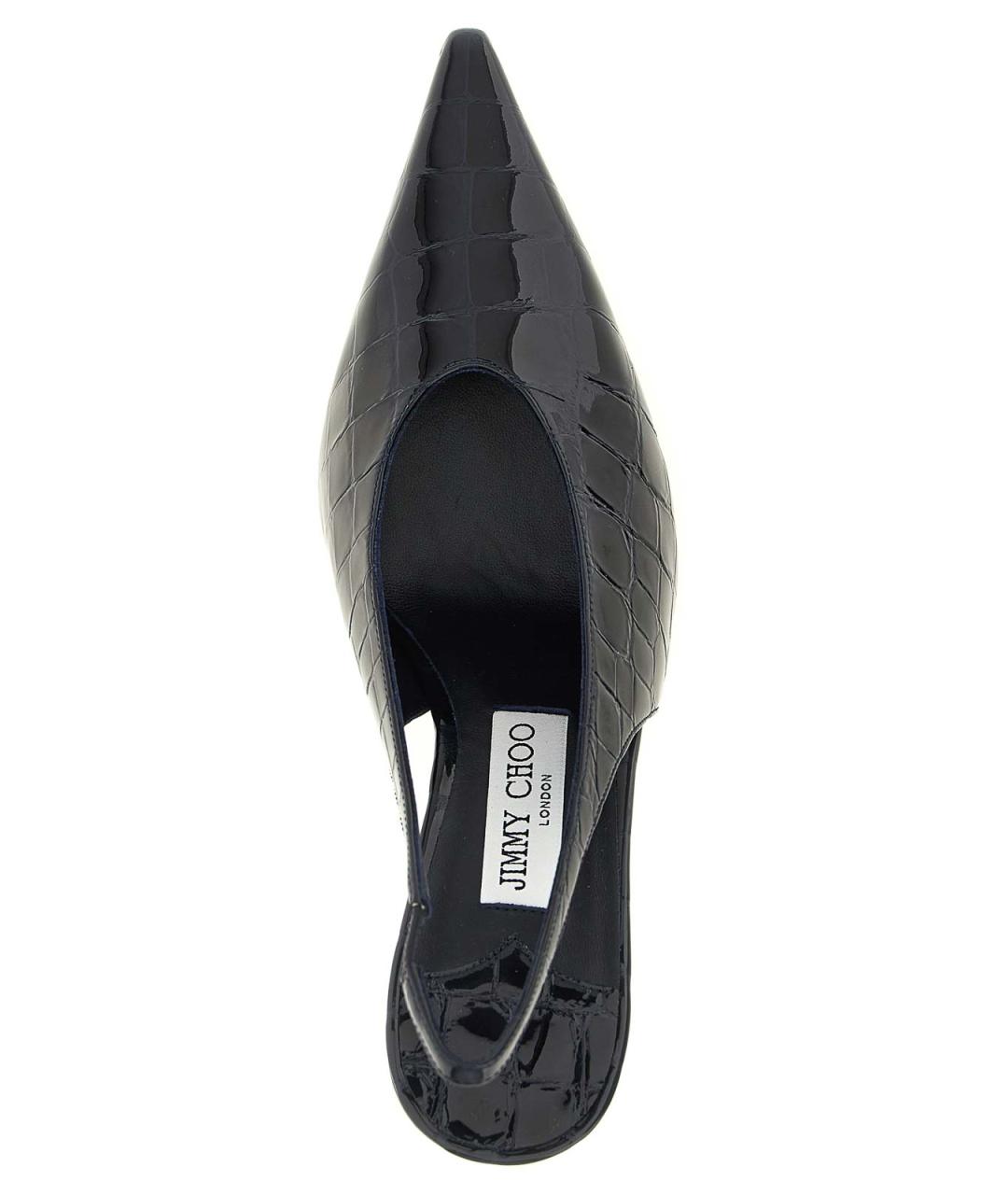 JIMMY CHOO Синие кожаные туфли, фото 4