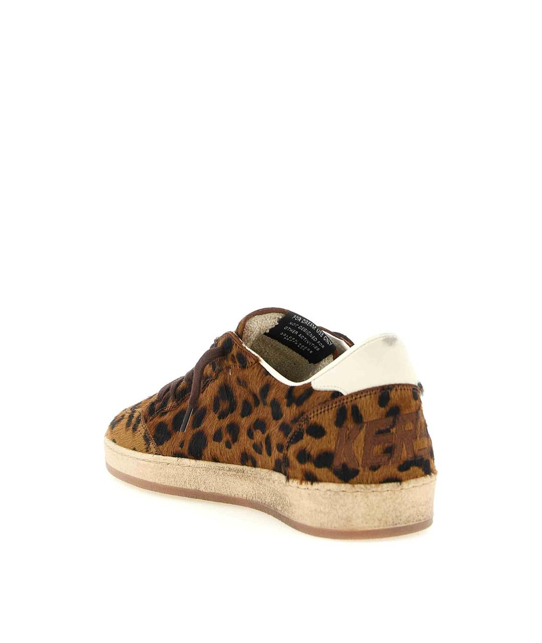 GOLDEN GOOSE Коричневые кожаные кеды, фото 3