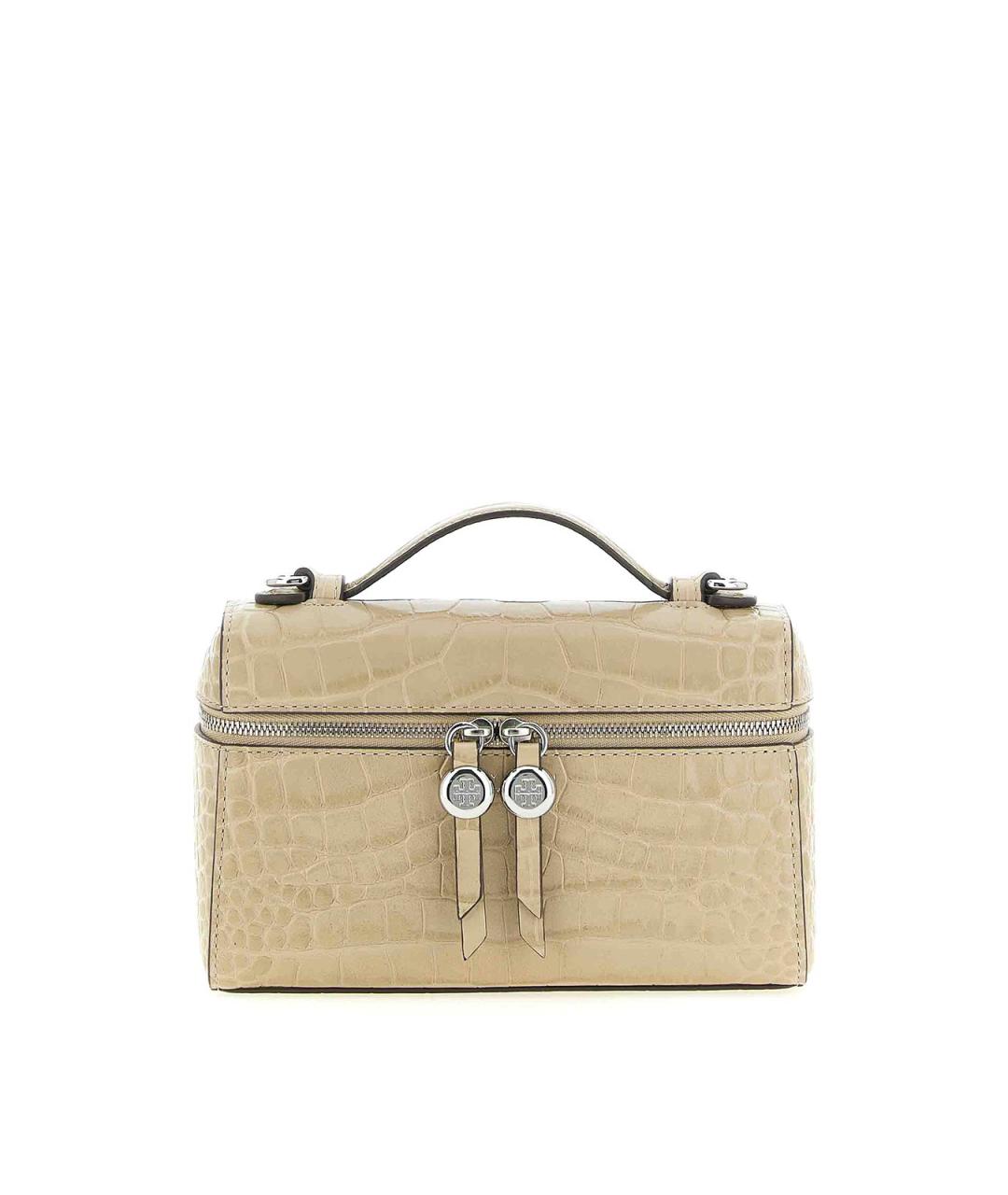 TORY BURCH Бежевая кожаная сумка через плечо, фото 1