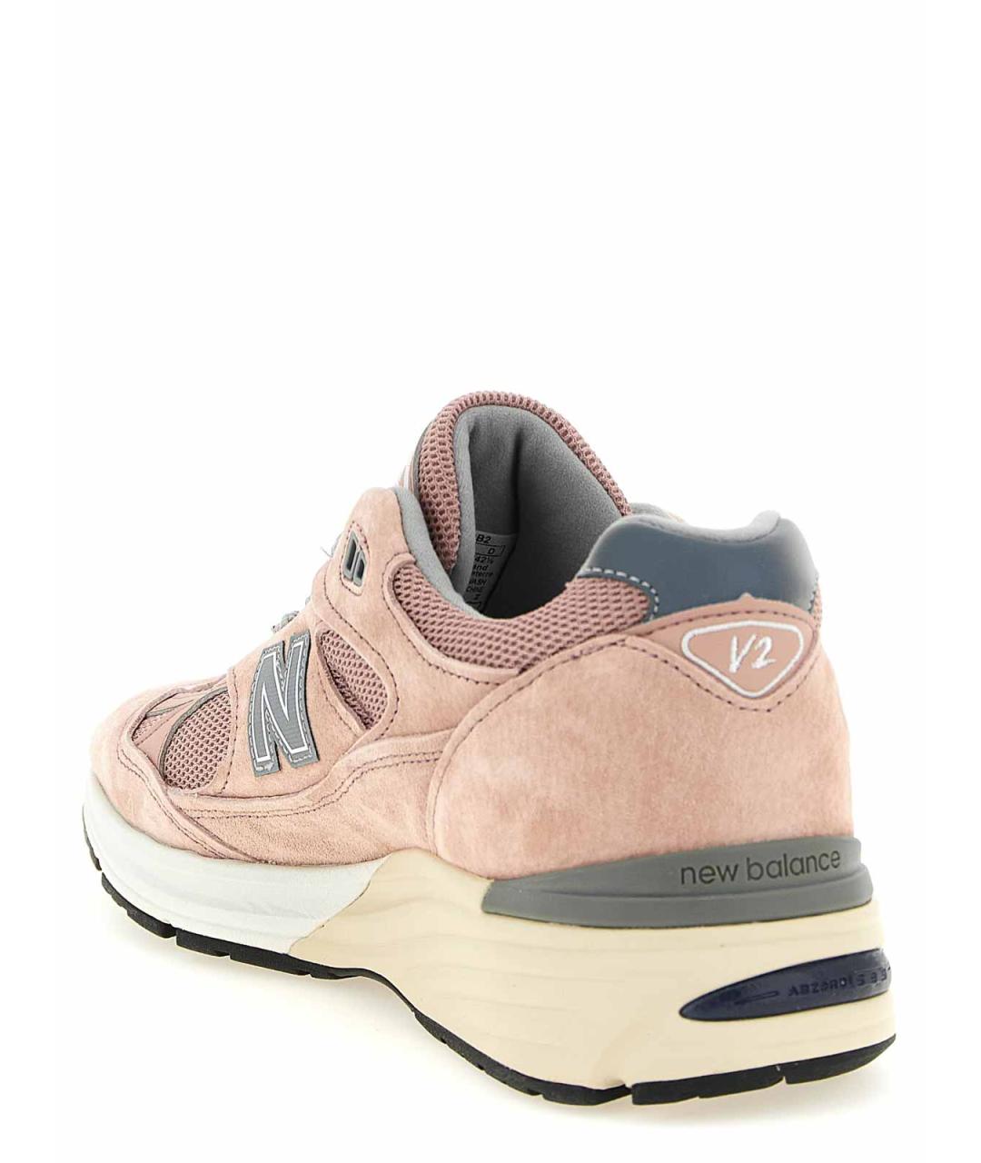 NEW BALANCE Розовые замшевые низкие кроссовки / кеды, фото 3