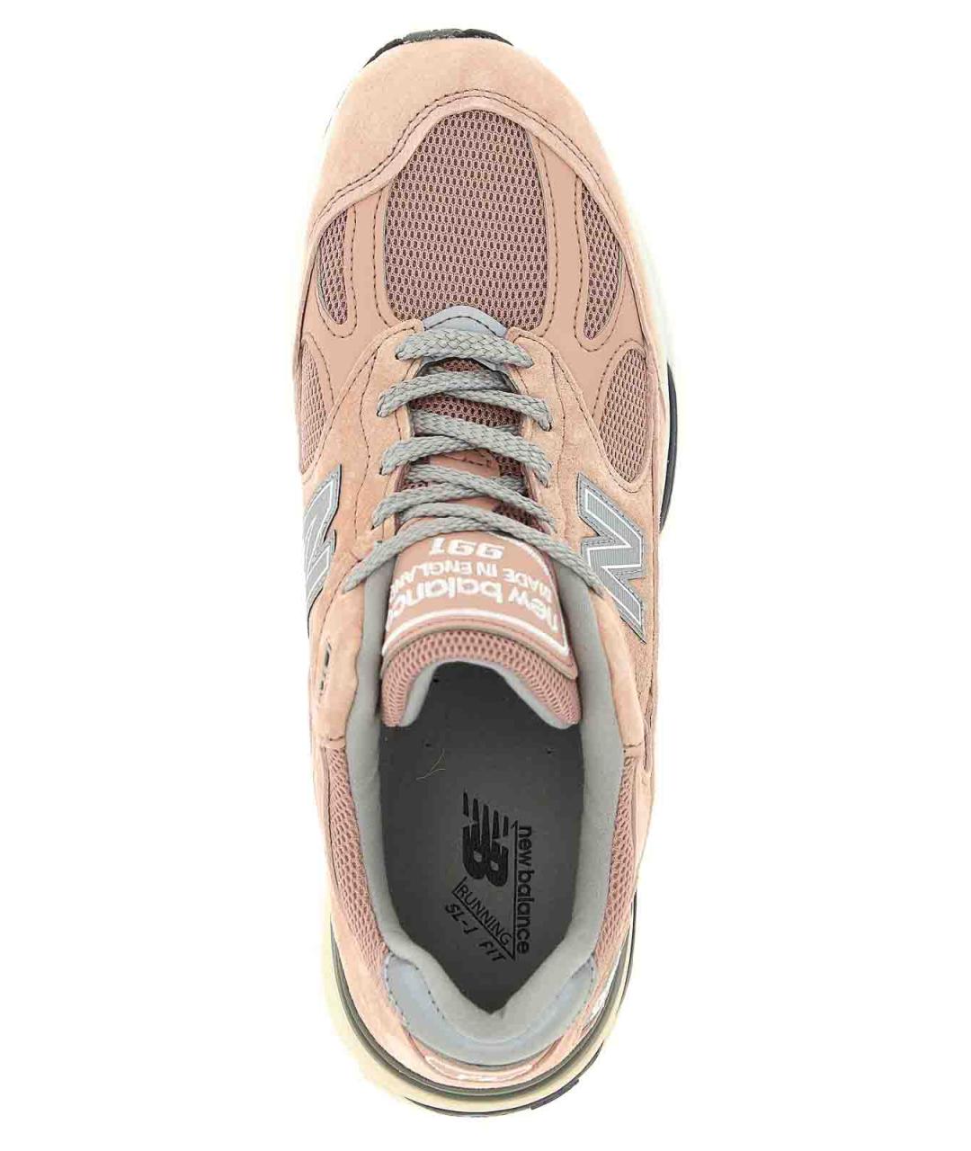 NEW BALANCE Розовые замшевые низкие кроссовки / кеды, фото 4