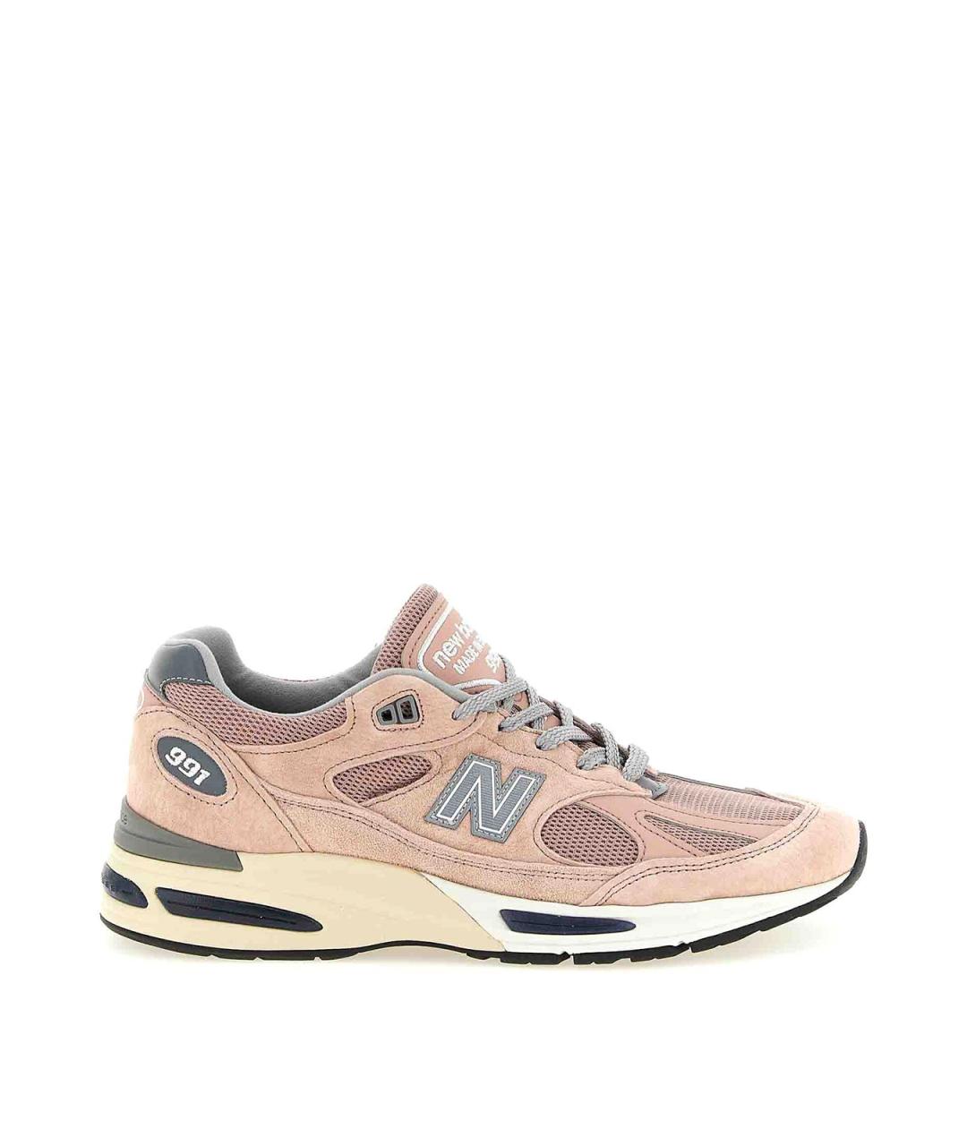 NEW BALANCE Розовые замшевые низкие кроссовки / кеды, фото 1