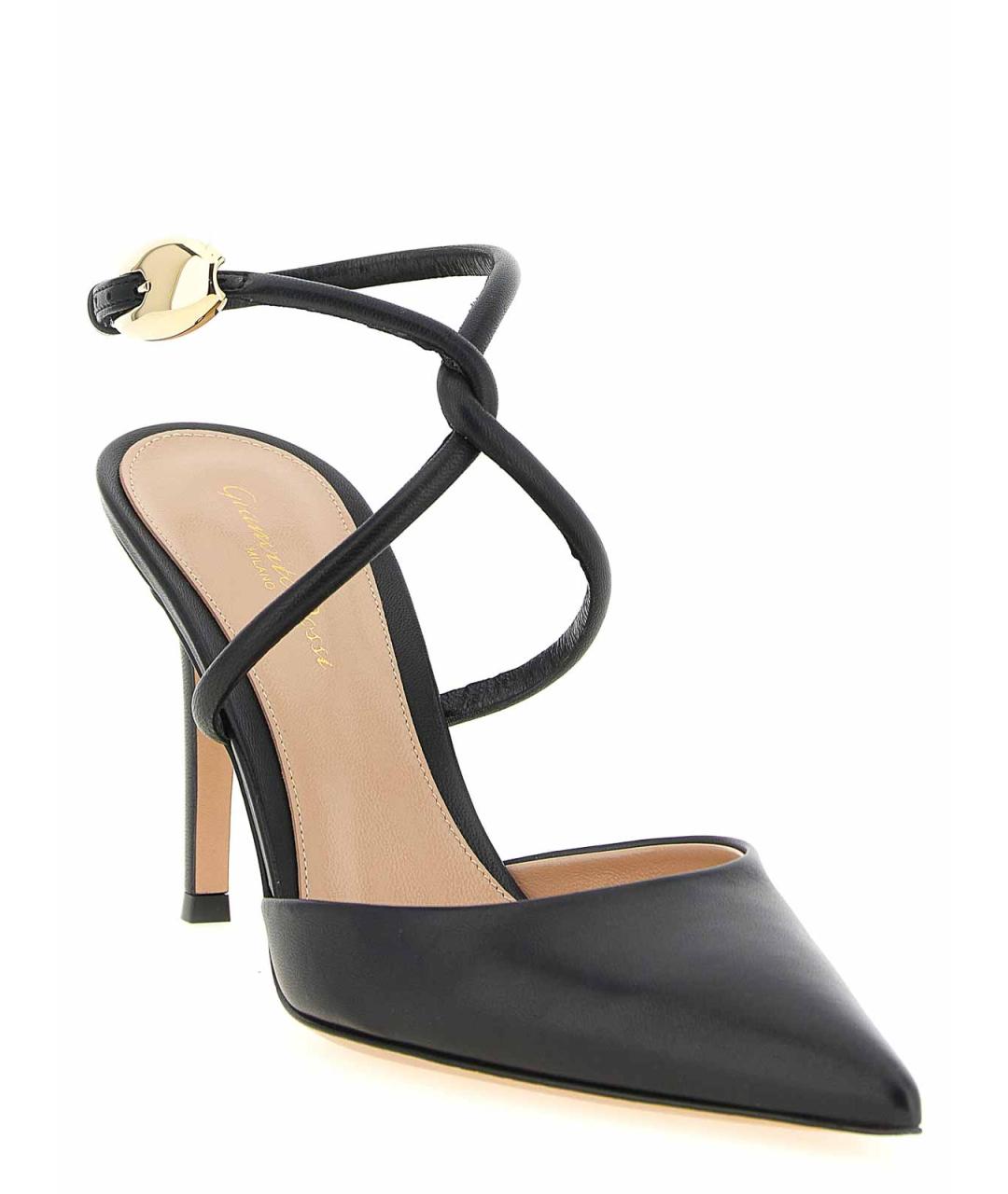 GIANVITO ROSSI Черные кожаные туфли, фото 2