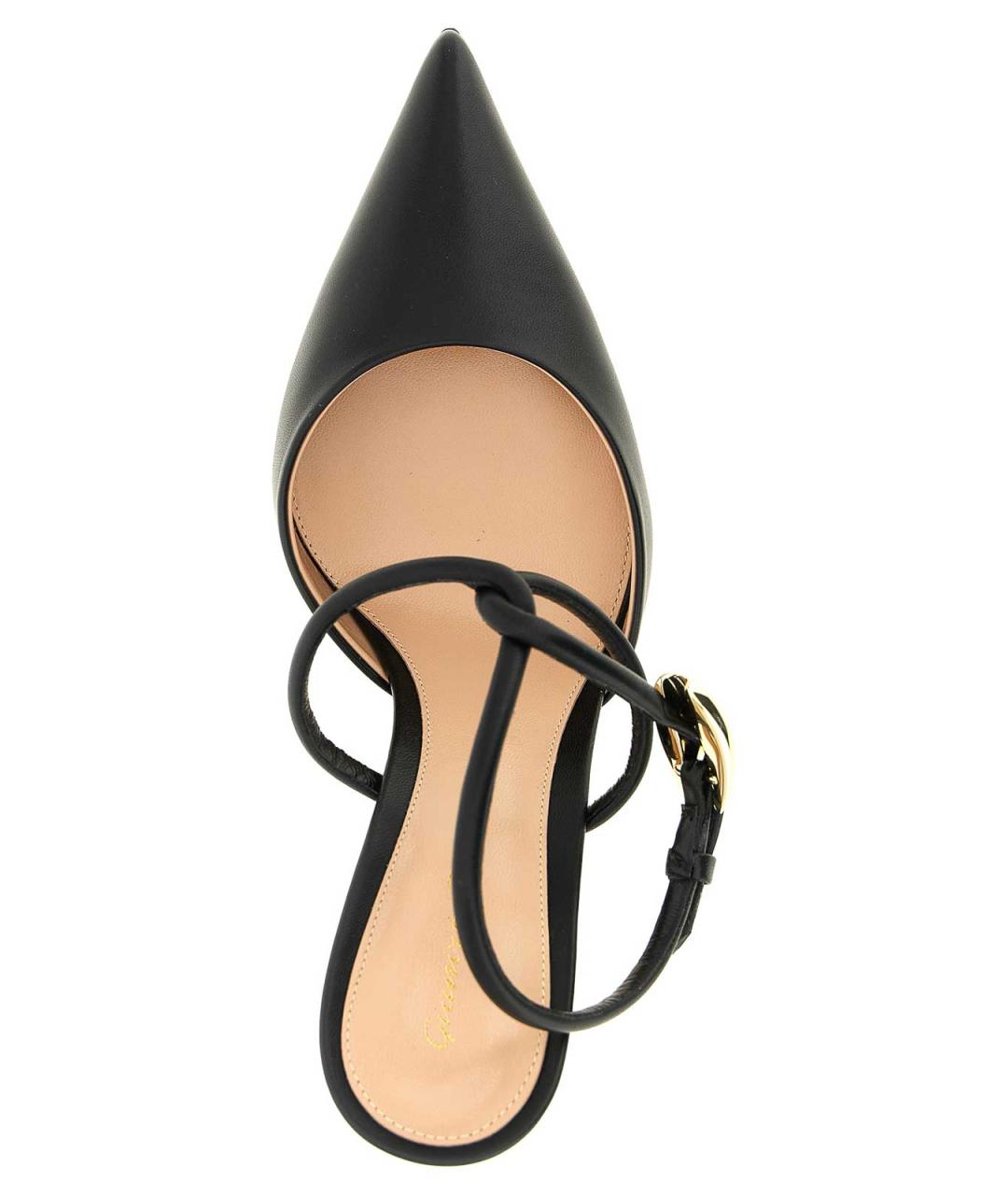GIANVITO ROSSI Черные кожаные туфли, фото 4