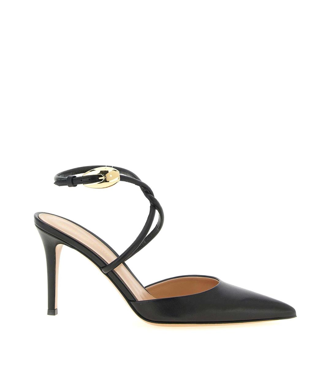 GIANVITO ROSSI Черные кожаные туфли, фото 1