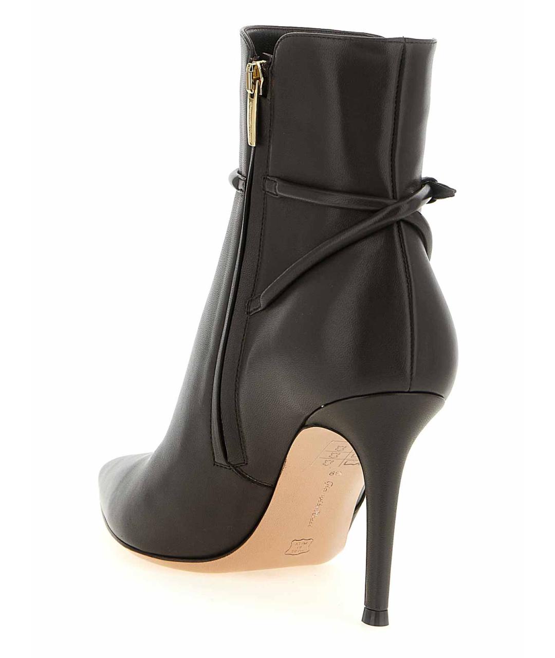 GIANVITO ROSSI Коричневые кожаные ботильоны, фото 3