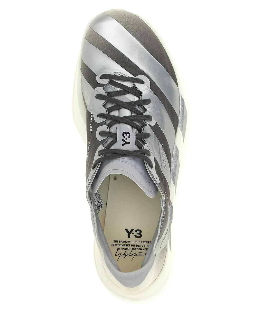 Y-3 Серые низкие кроссовки / кеды, фото 4