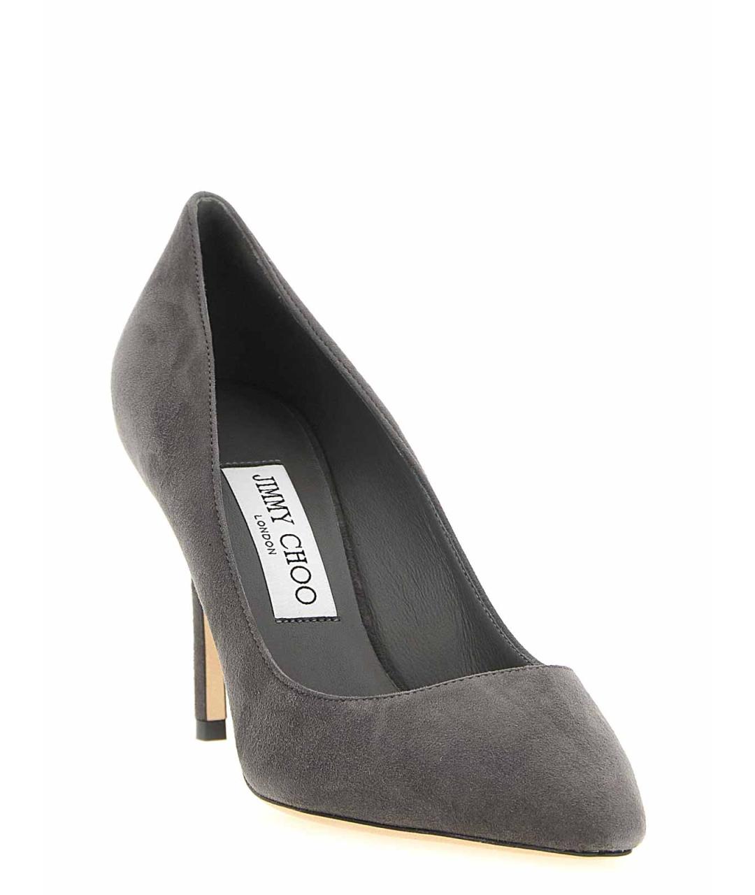 JIMMY CHOO Серые замшевые туфли, фото 2