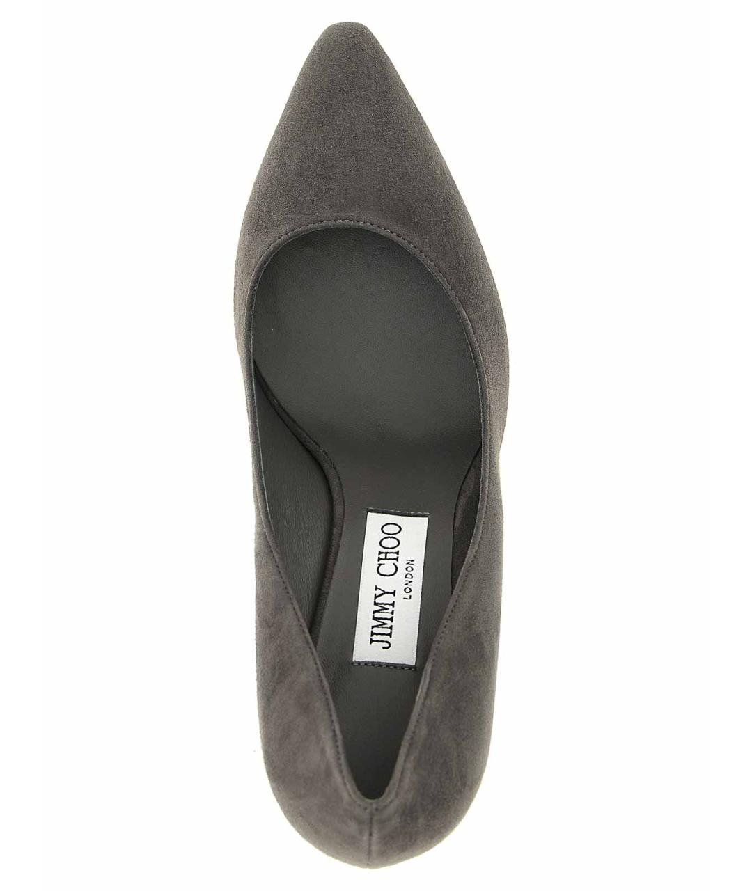 JIMMY CHOO Серые замшевые туфли, фото 4