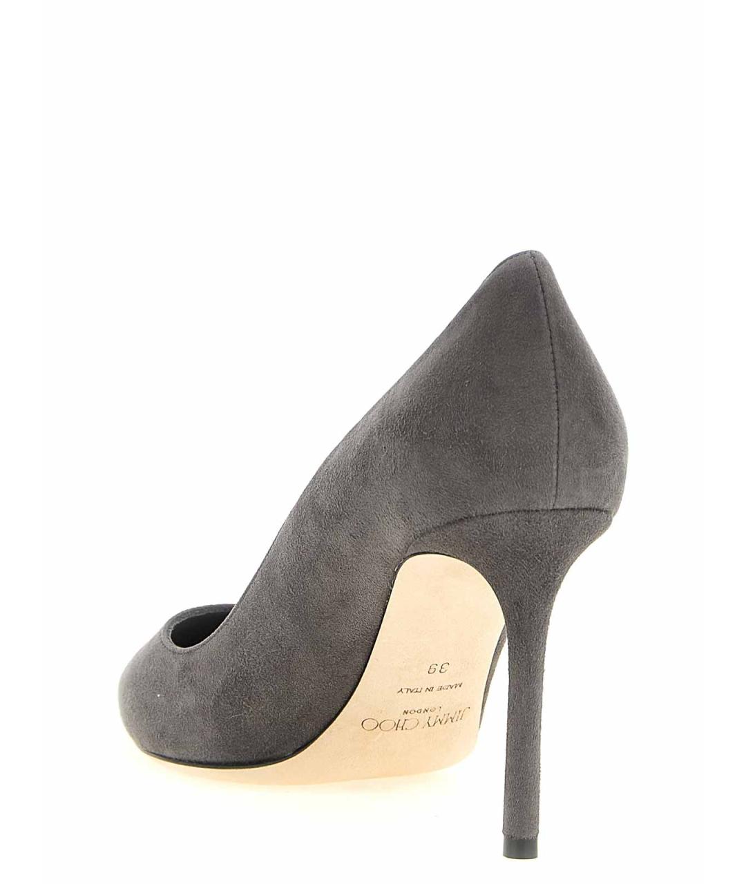 JIMMY CHOO Серые замшевые туфли, фото 3