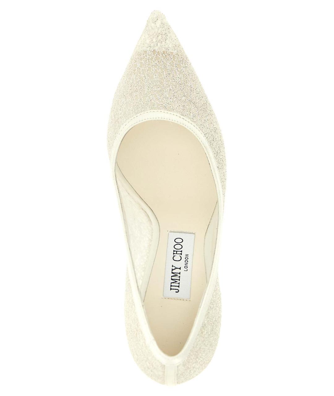JIMMY CHOO Белые кожаные туфли, фото 4