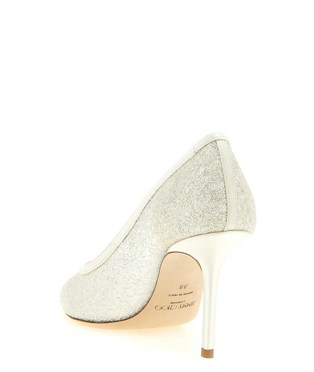 JIMMY CHOO Белые кожаные туфли, фото 3