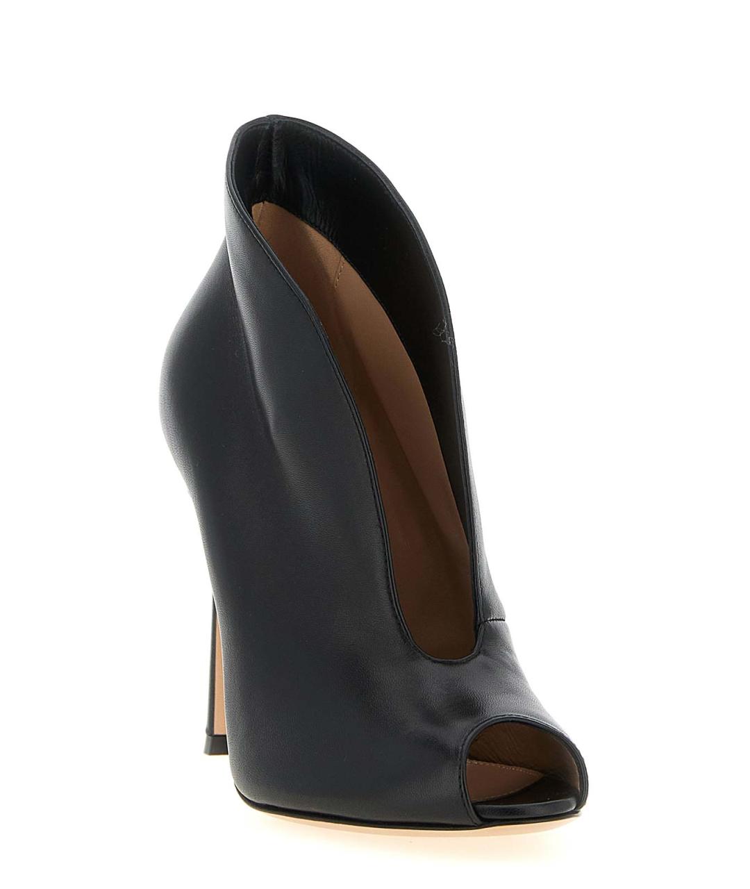 GIANVITO ROSSI Черные кожаные ботильоны, фото 2