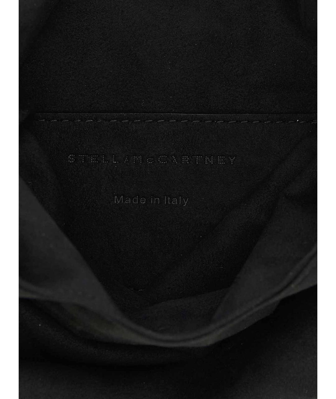 STELLA MCCARTNEY Черная синтетическая сумка с короткими ручками, фото 5
