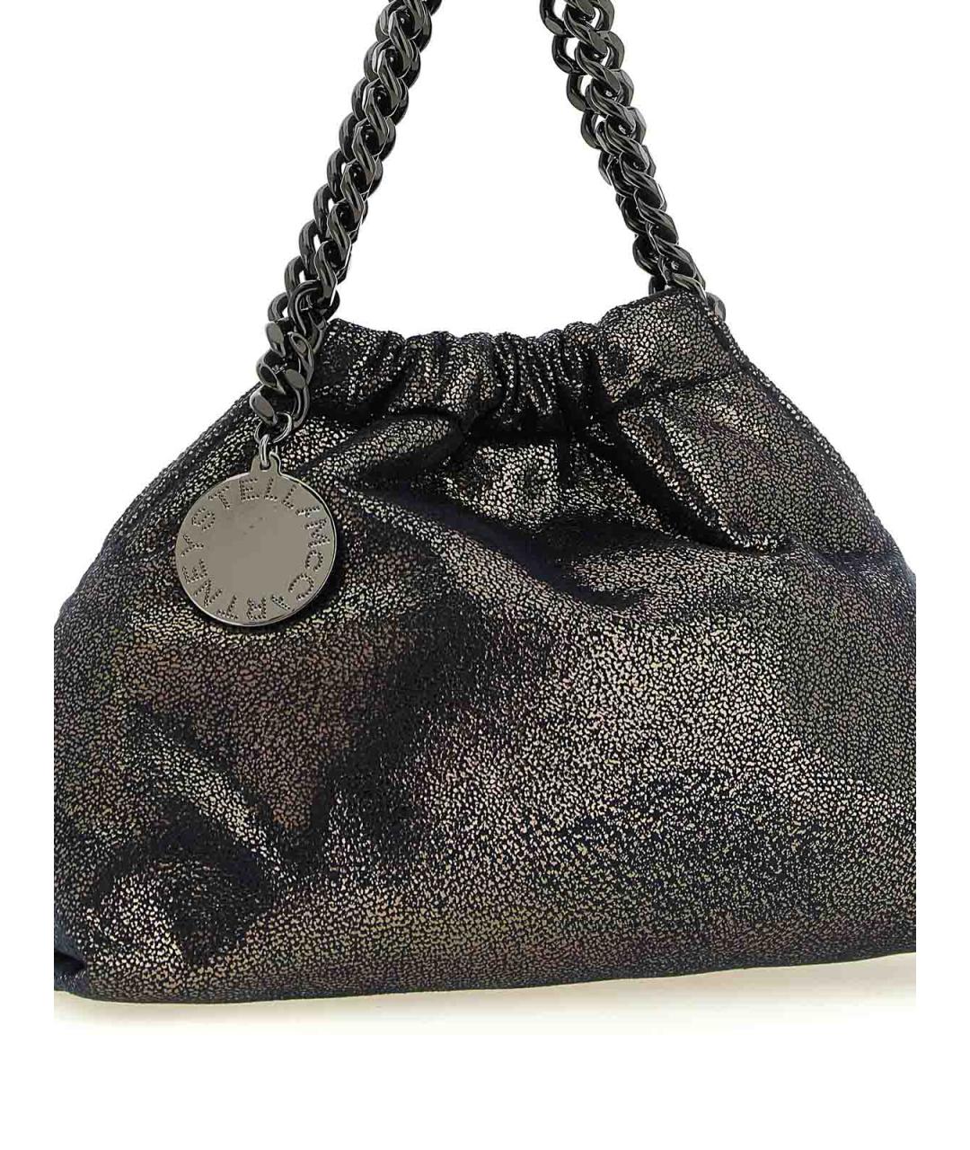 STELLA MCCARTNEY Синяя синтетическая сумка с короткими ручками, фото 3