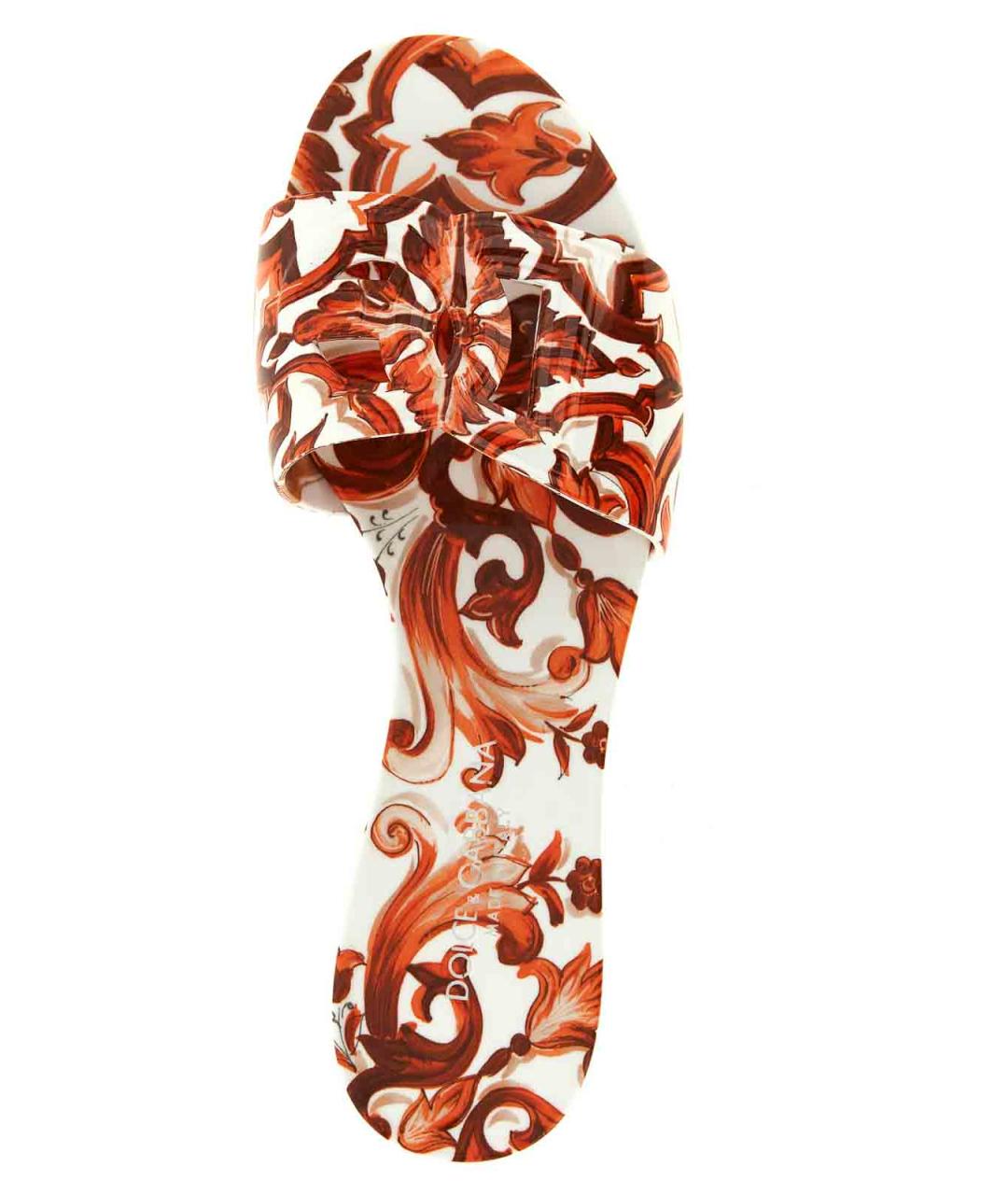DOLCE&GABBANA Мульти резиновые сандалии, фото 4