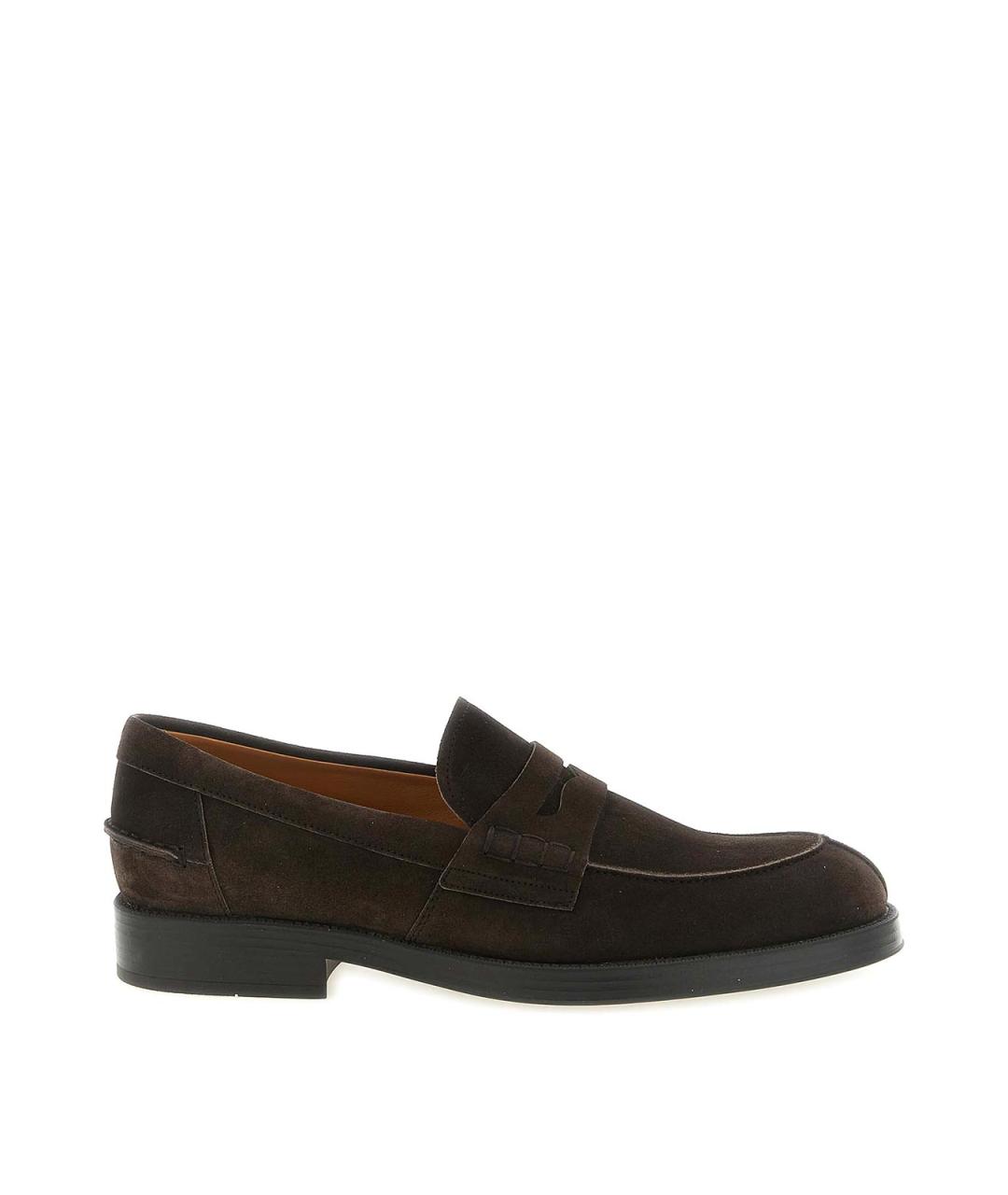 TOD'S Коричневые замшевые лоферы, фото 1