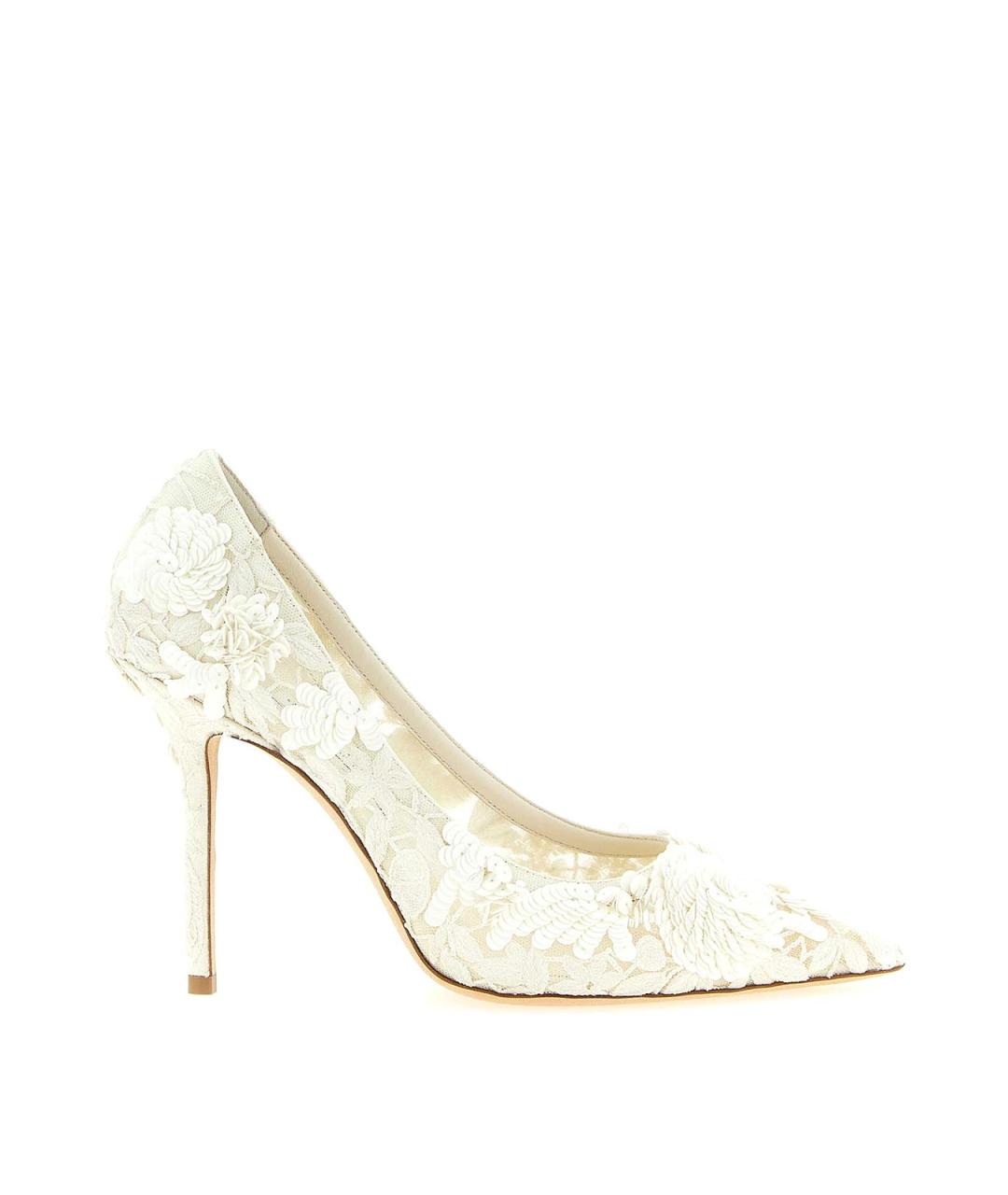 JIMMY CHOO Бежевые кожаные туфли, фото 1