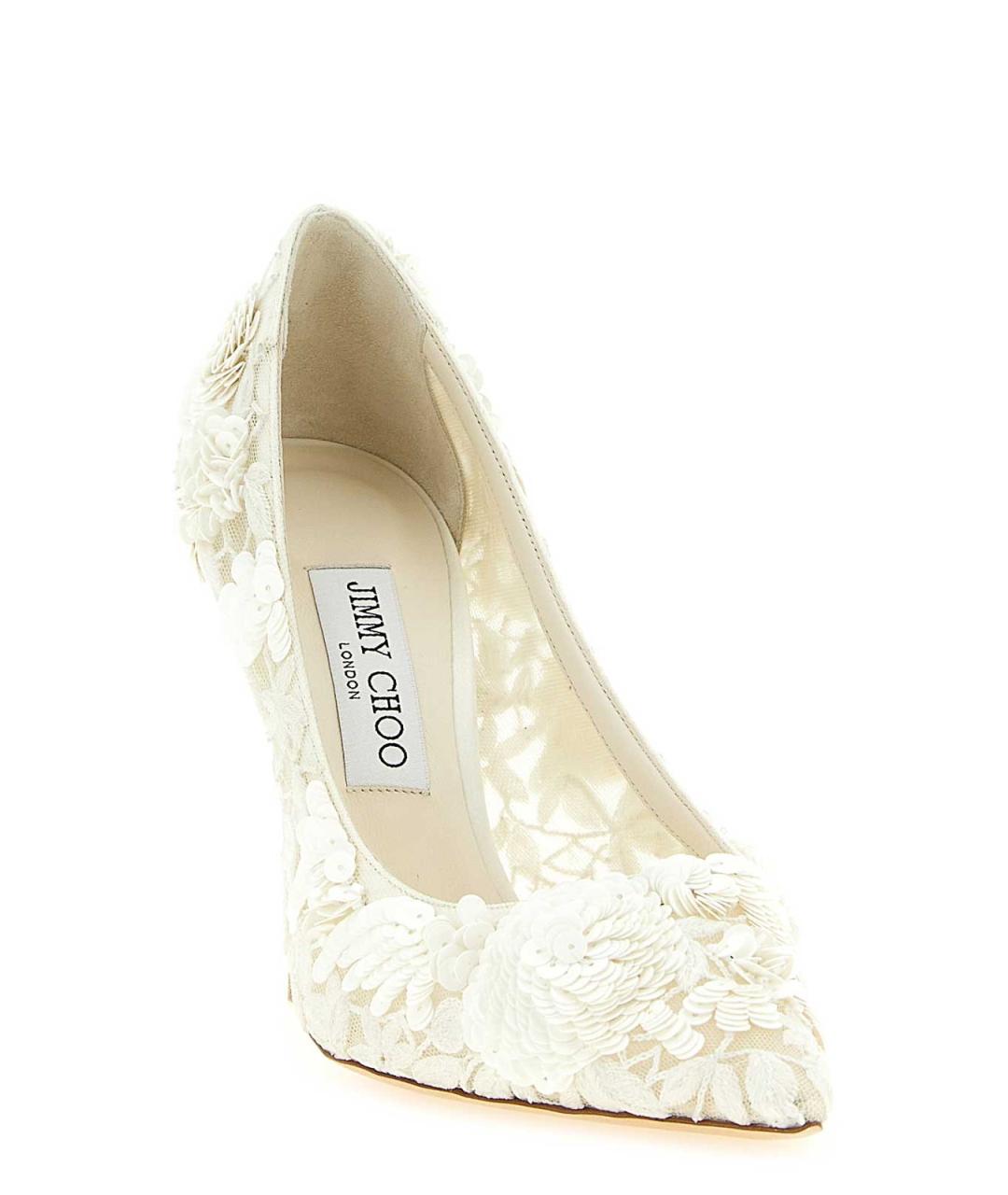 JIMMY CHOO Бежевые кожаные туфли, фото 2
