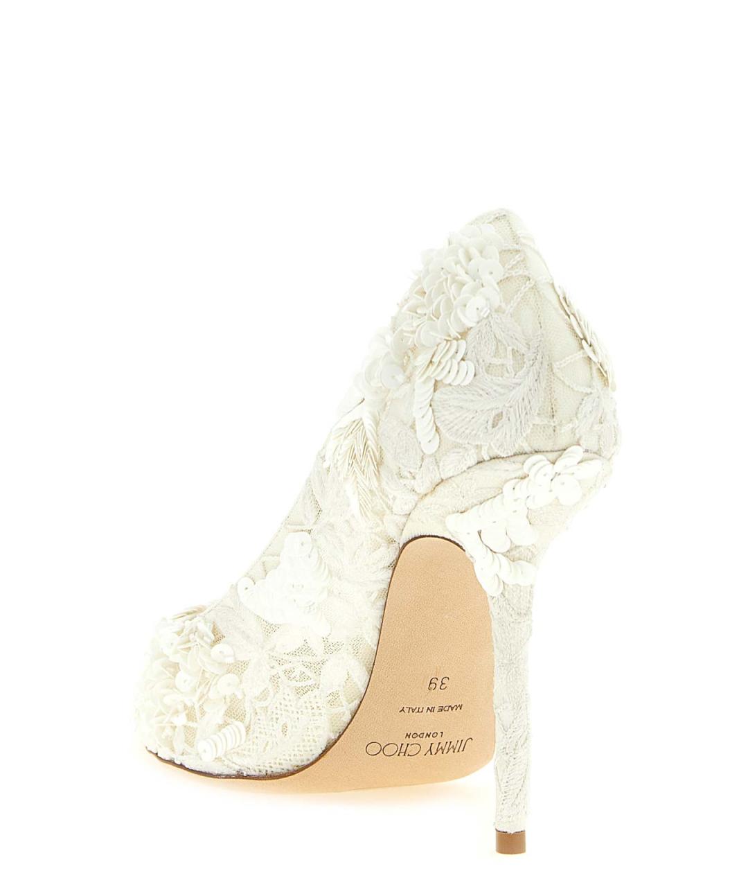JIMMY CHOO Бежевые кожаные туфли, фото 3