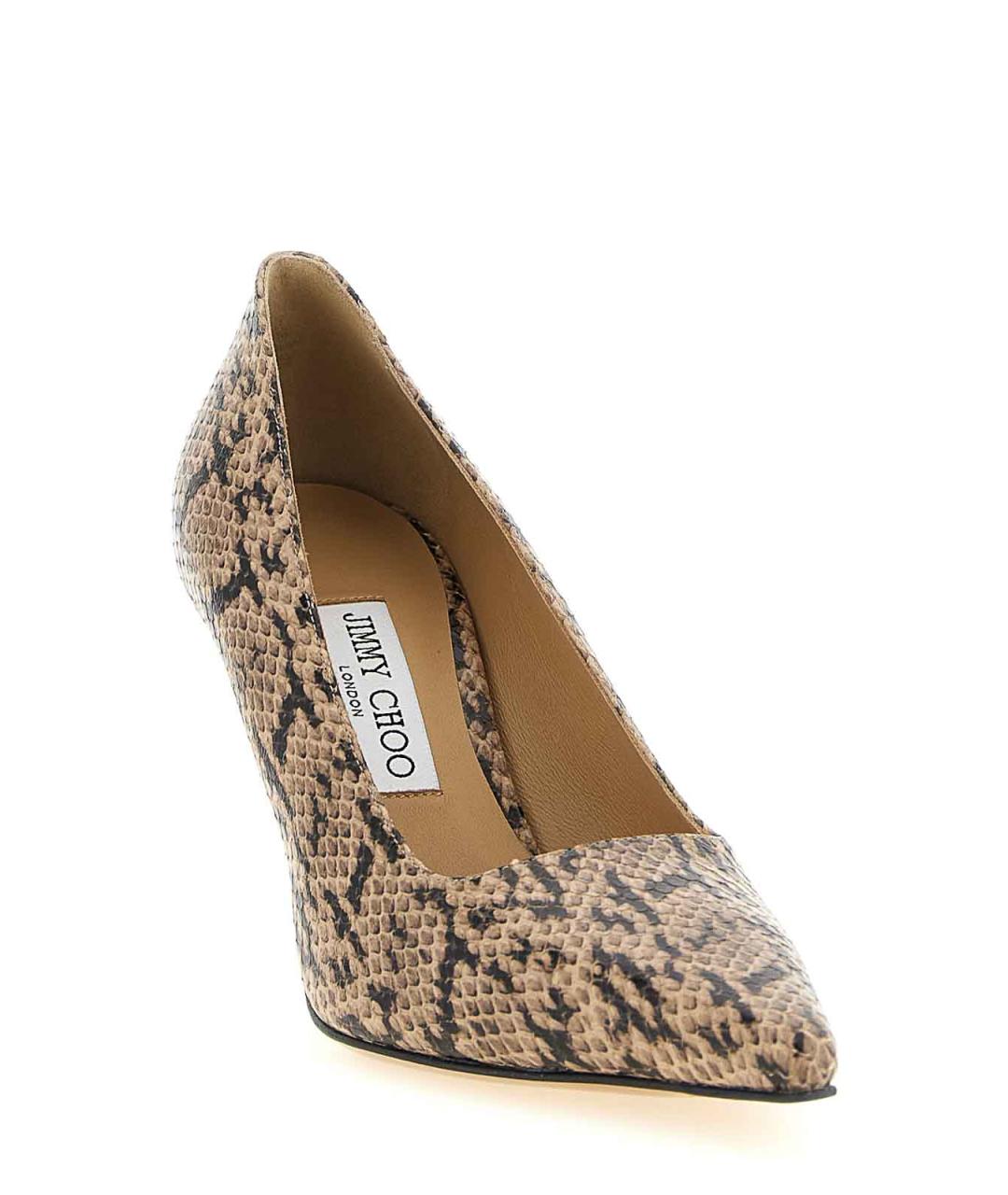 JIMMY CHOO Коричневые кожаные туфли, фото 2