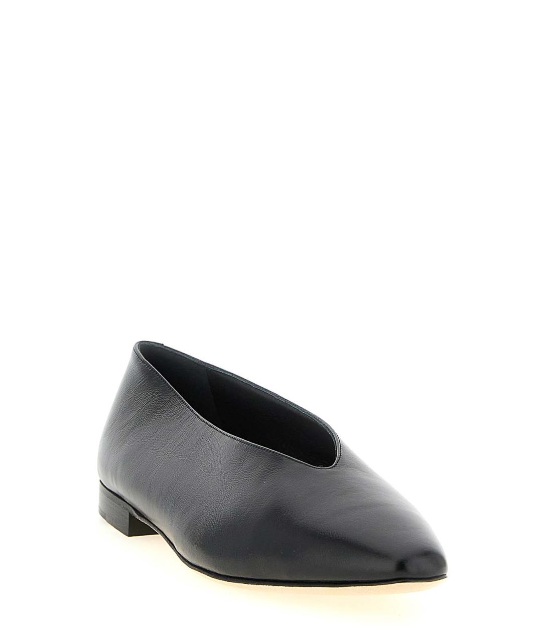 JIMMY CHOO Черные кожаные балетки, фото 2
