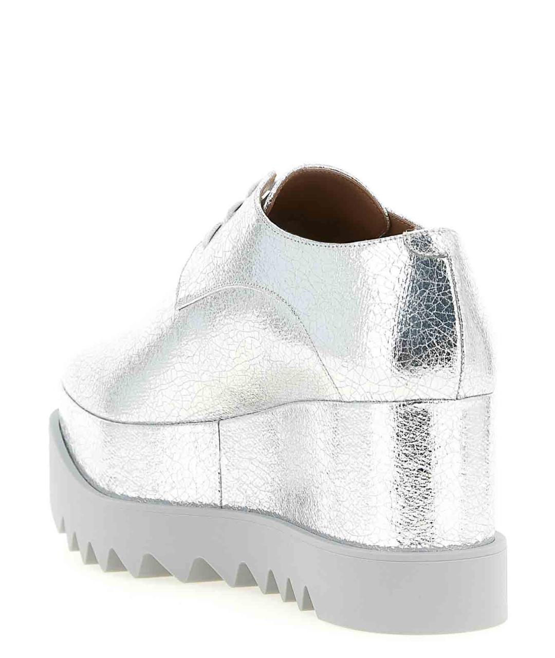 STELLA MCCARTNEY Серебряные синтетические туфли, фото 3
