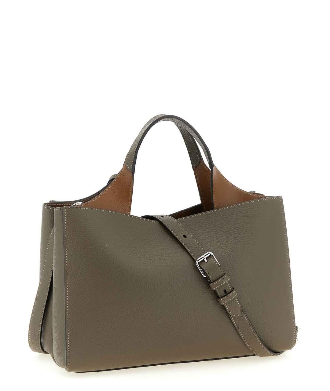 TOD'S Зеленая кожаная сумка через плечо, фото 2