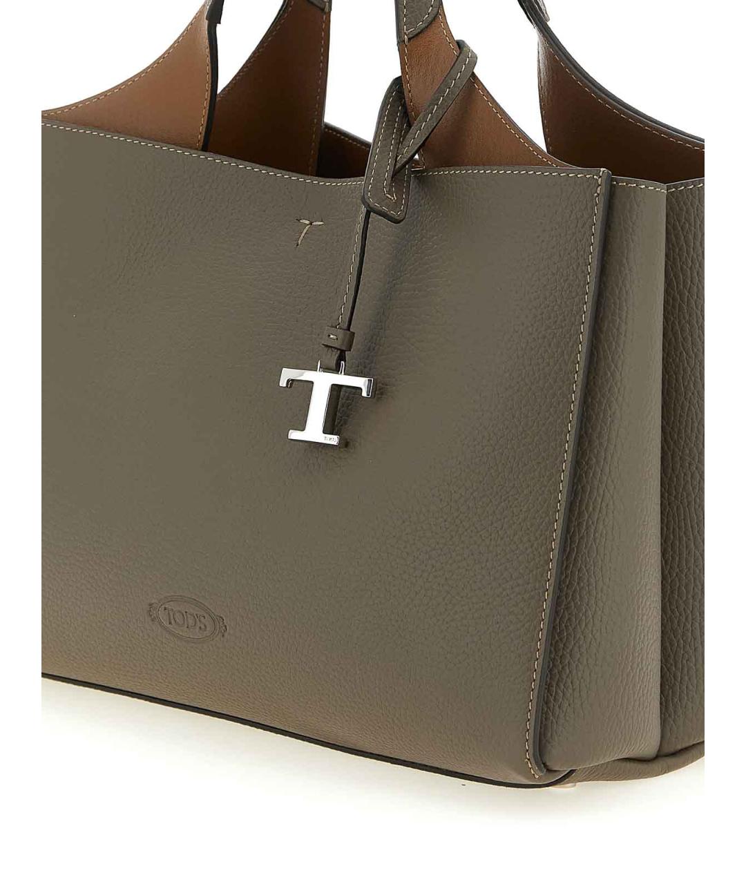 TOD'S Зеленая кожаная сумка через плечо, фото 3