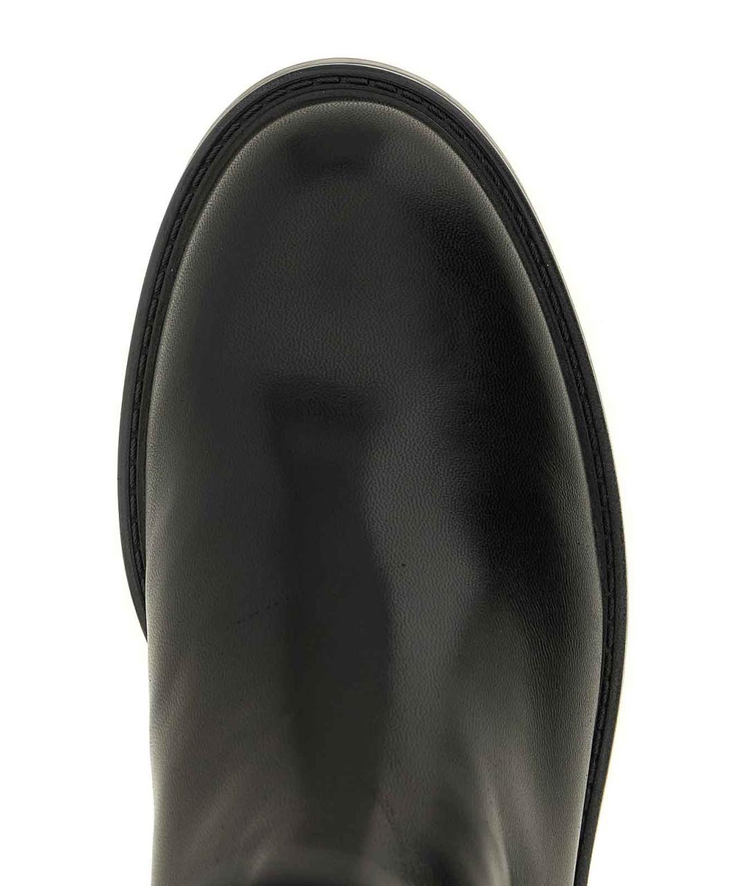 STUART WEITZMAN Черные кожаные сапоги, фото 4
