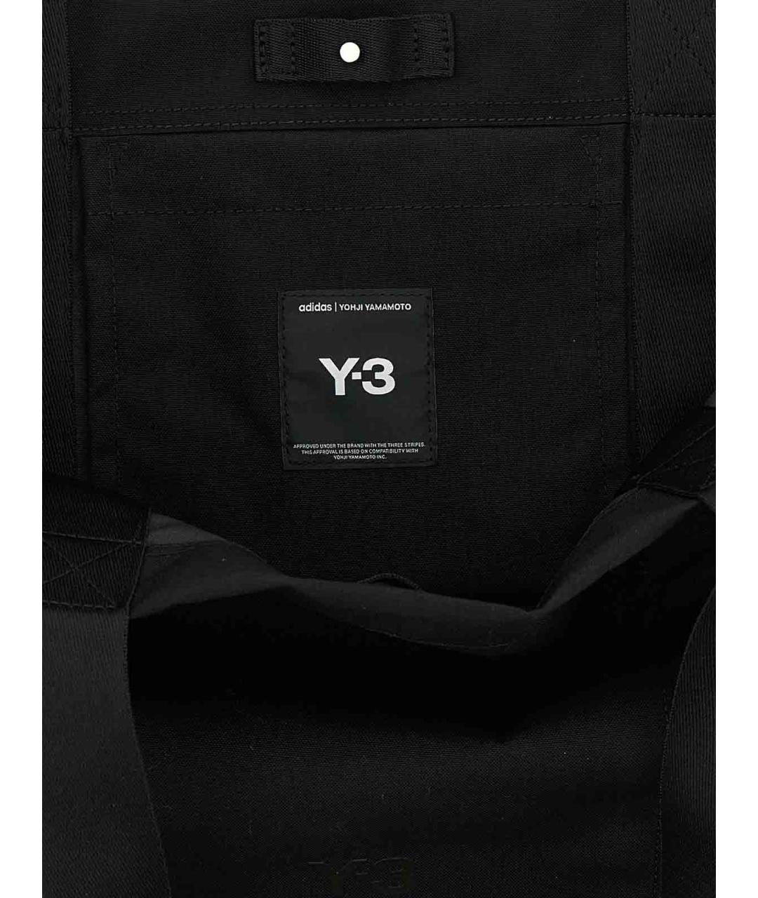 Y-3 Черная нейлоновая сумка тоут, фото 4