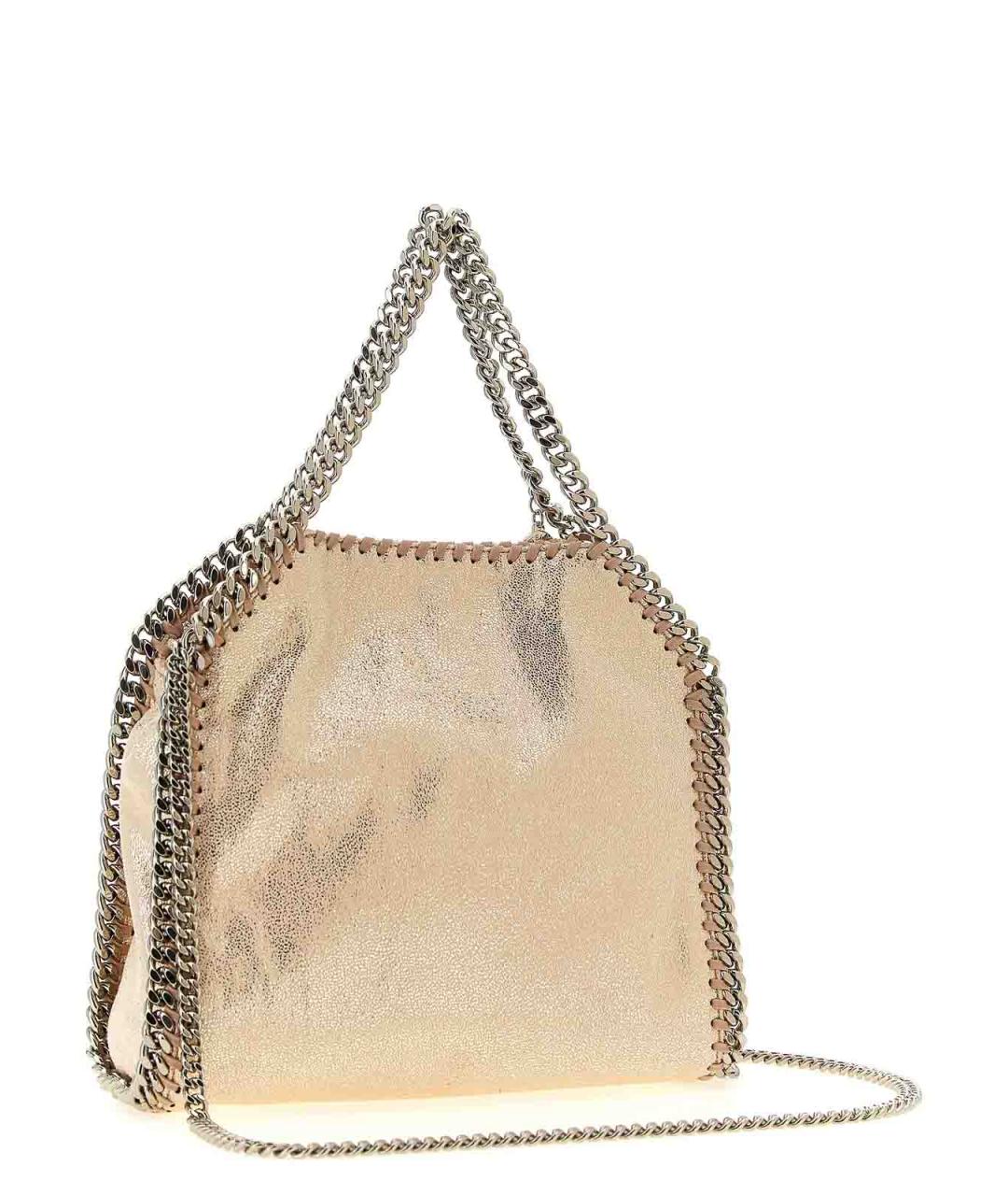 STELLA MCCARTNEY Золотая сумка тоут, фото 2