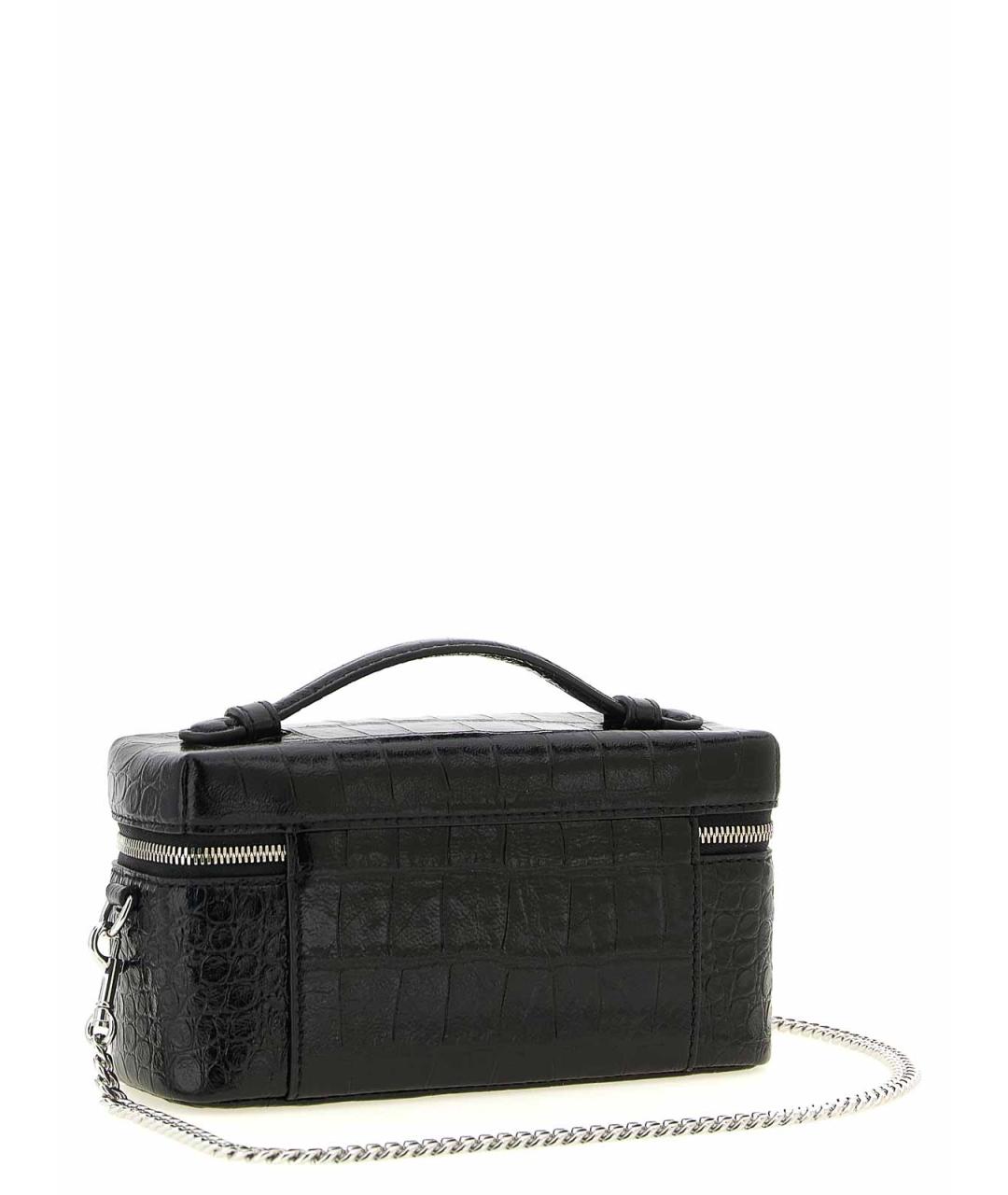 TORY BURCH Черная кожаная сумка с короткими ручками, фото 2