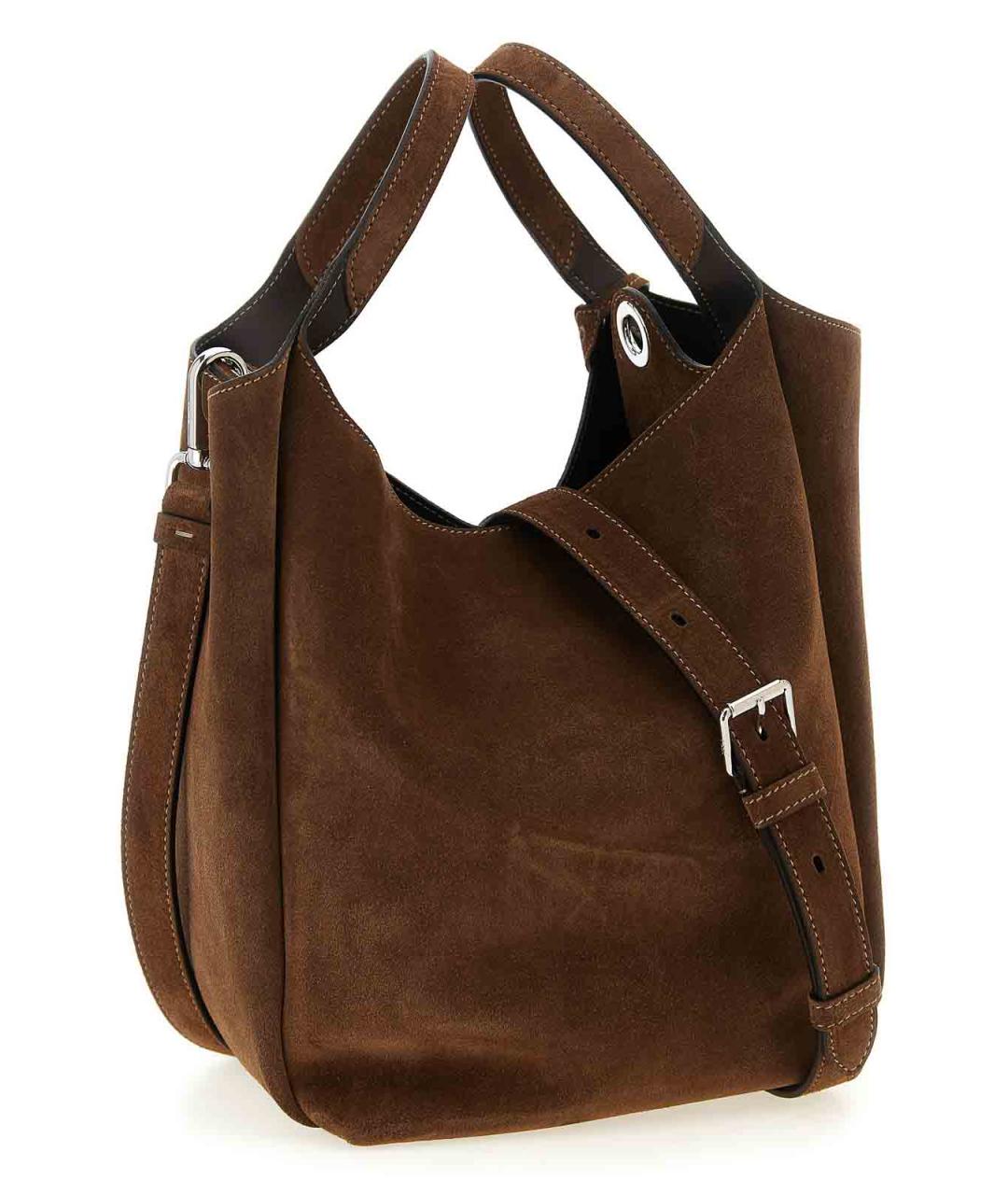 TOD'S Коричневая замшевая сумка через плечо, фото 2
