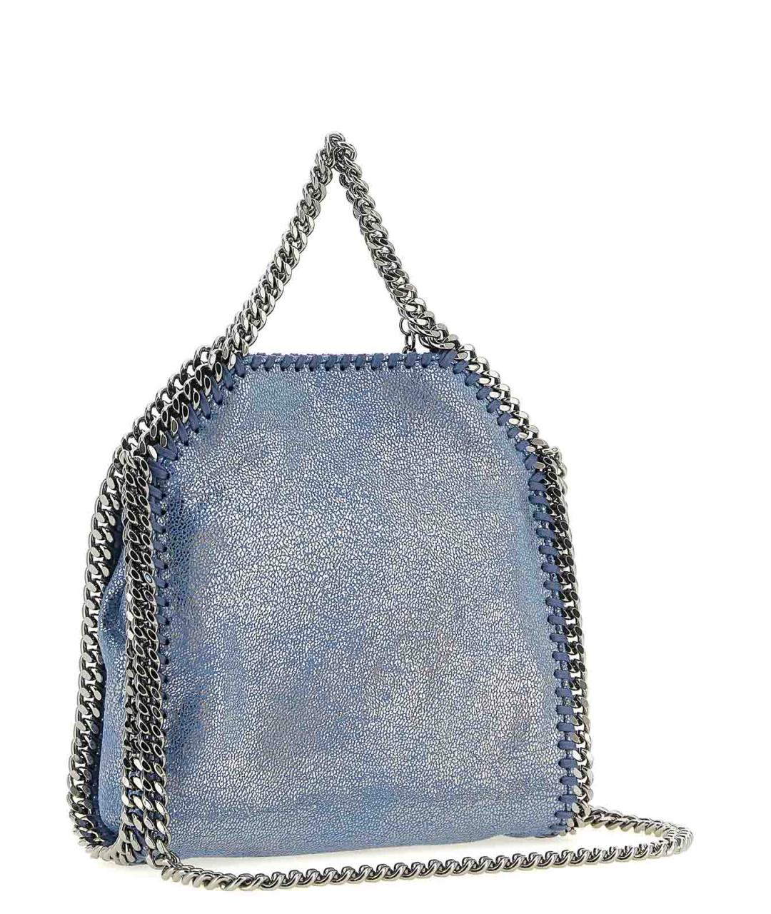 STELLA MCCARTNEY Голубая синтетическая сумка с короткими ручками, фото 2