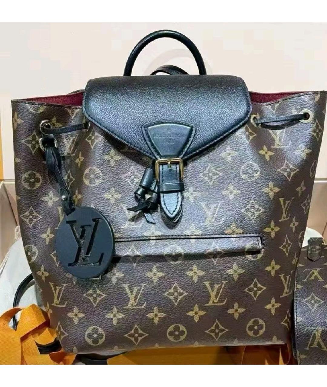 LOUIS VUITTON Коричневый рюкзак, фото 3