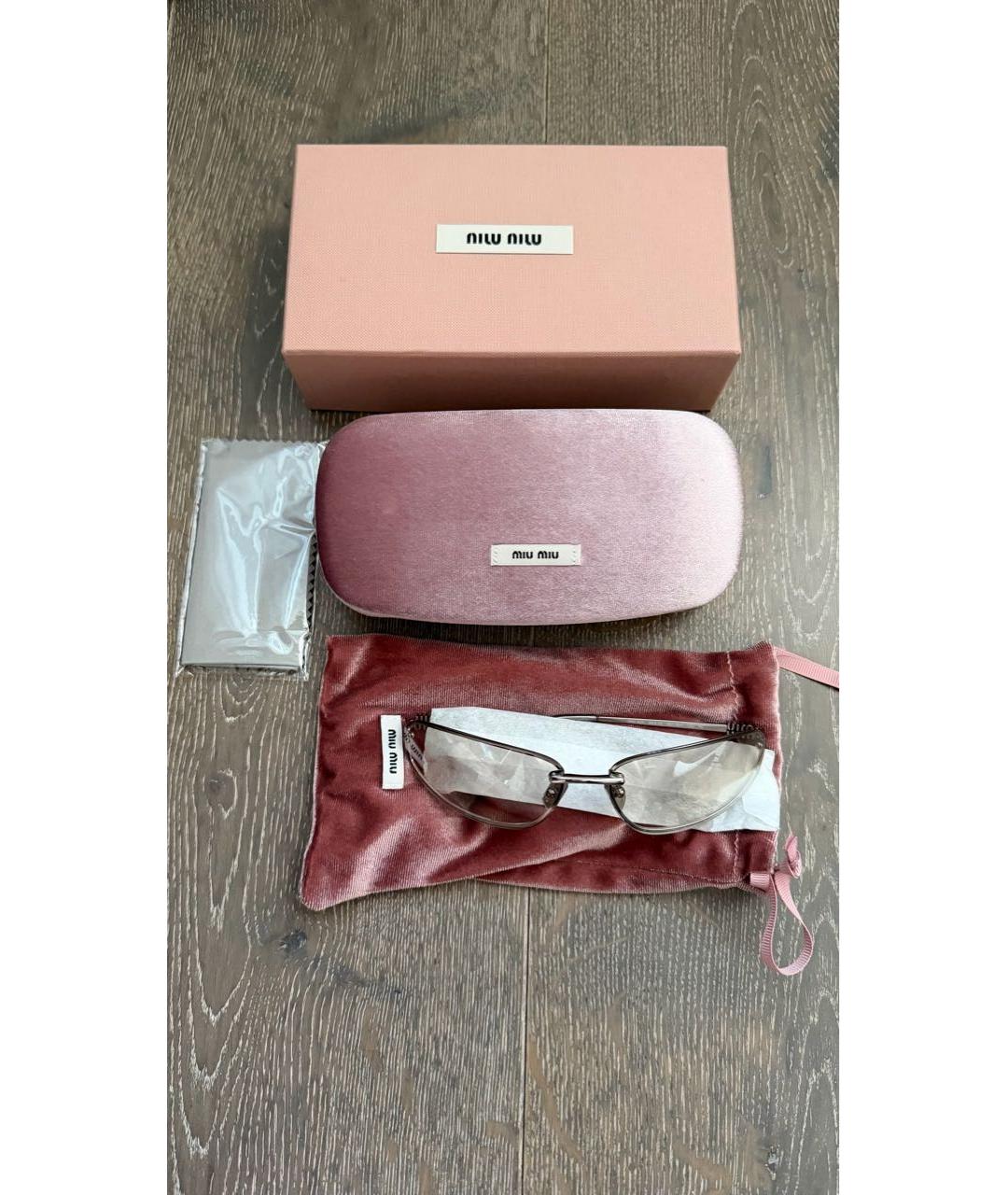 MIU MIU Серые солнцезащитные очки, фото 2