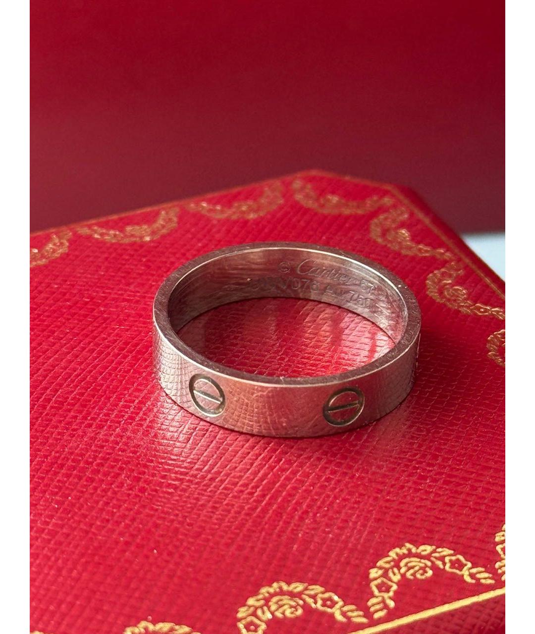 CARTIER Белое кольцо из белого золота, фото 4